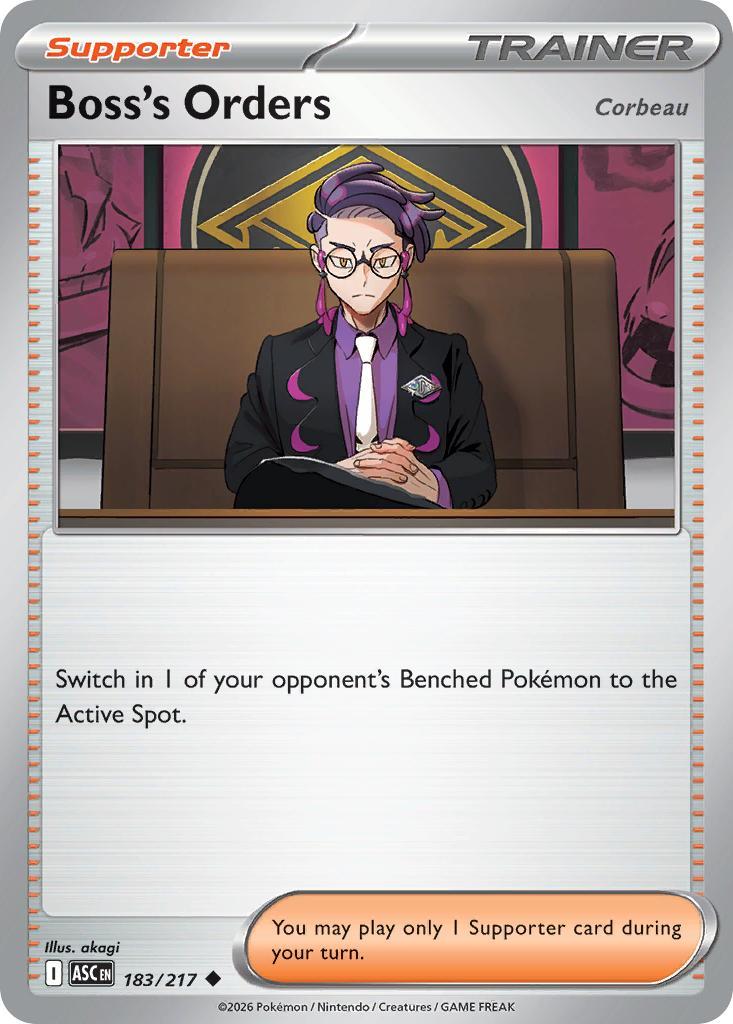 Uncommon me025-183 non-holo – Pokémon Boss's Orders [Corbeau] - 183/217 - Uncommon [me025-183] [Non-Holo]