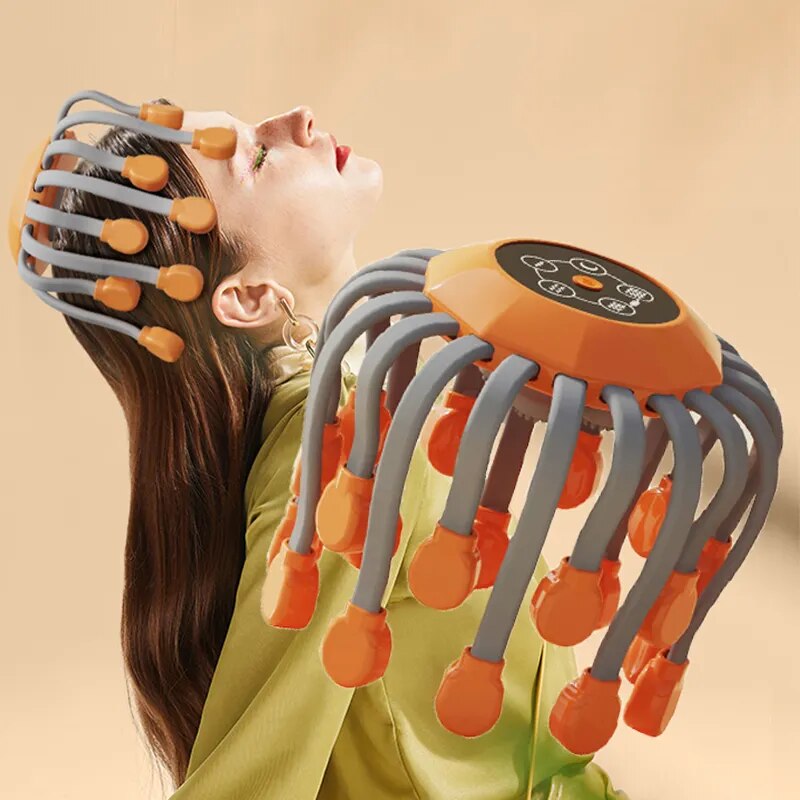 Calm relaxing octopus – Roposo Clout Calm and Relaxing Octopus Head Massager (360° Massage - Stress Free Life)