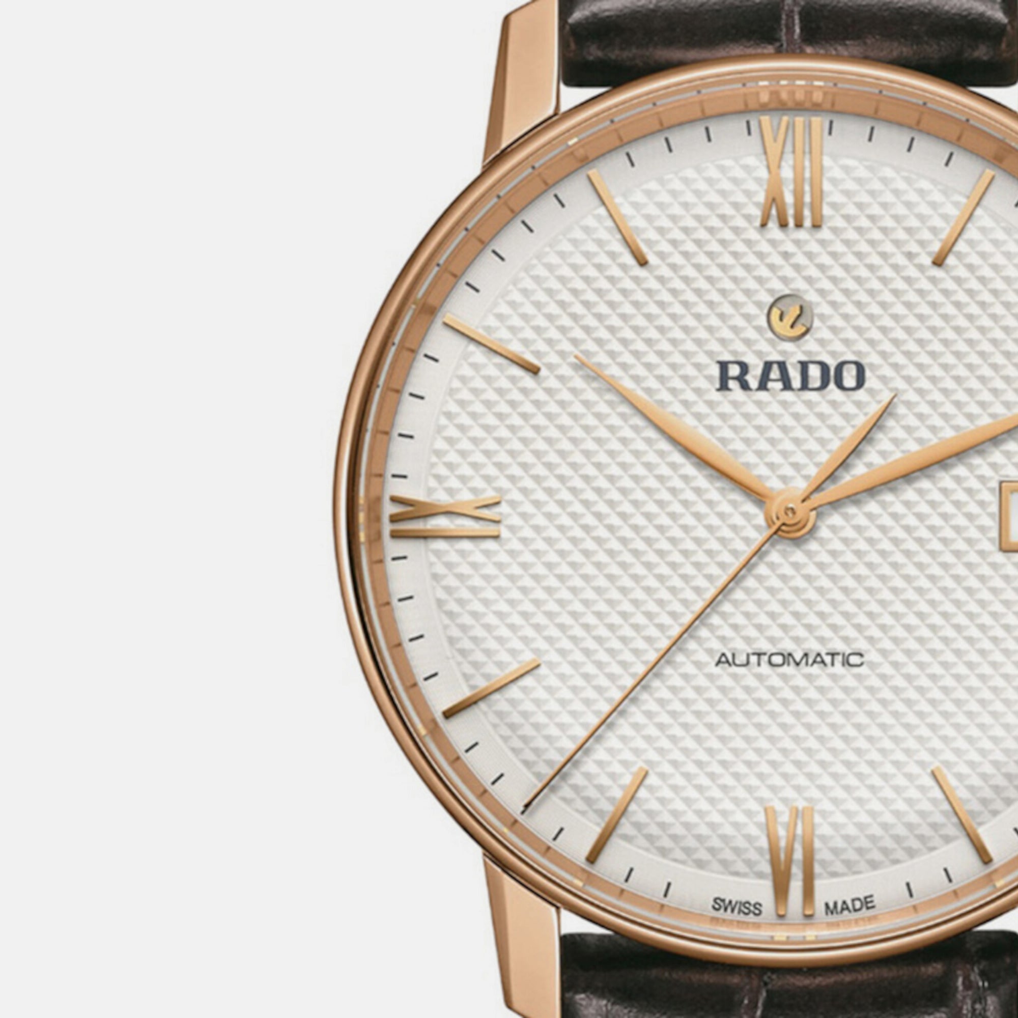 Rado Coupole Unisex Automatic White Dial Analog Leather Watch R22861065 - view 2