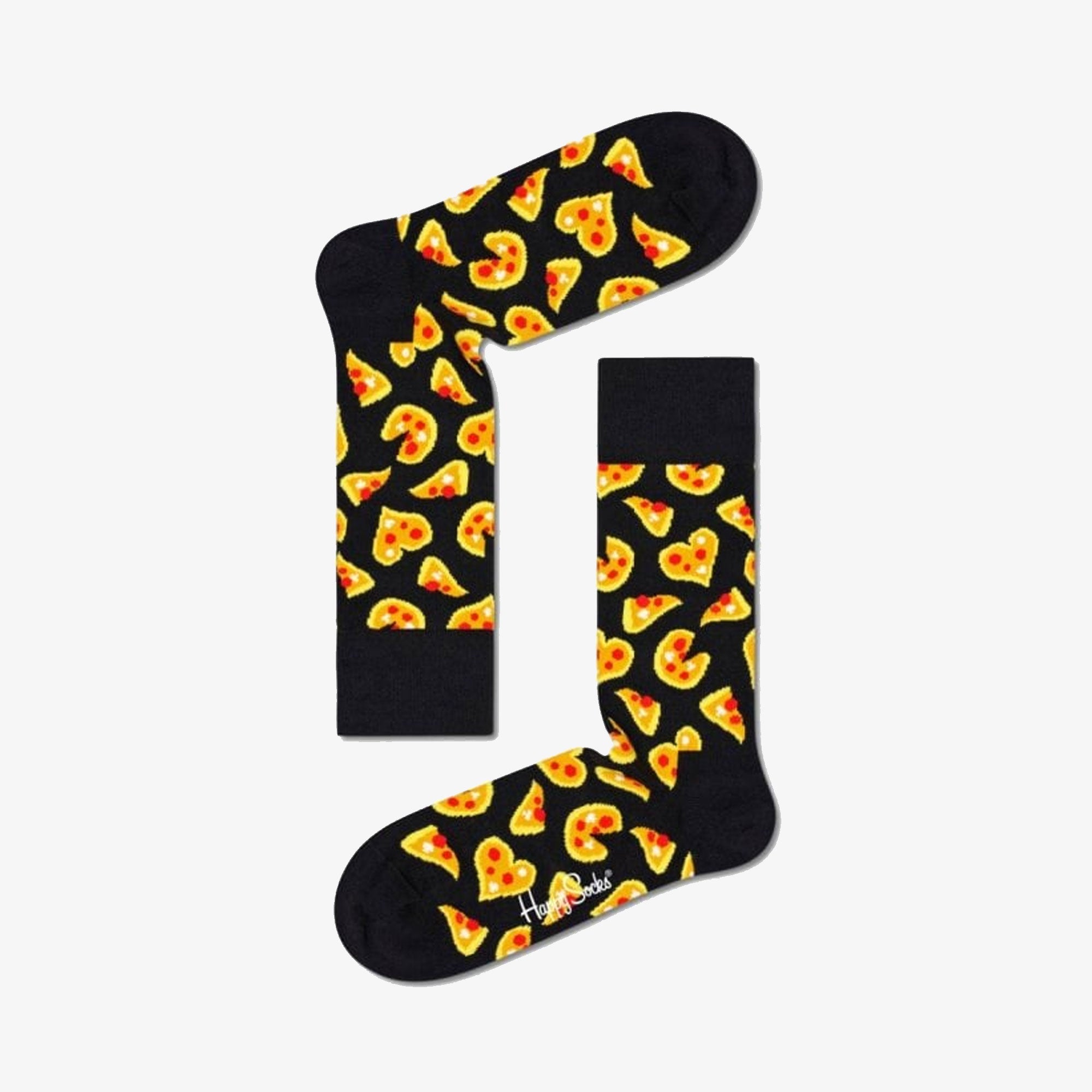 Happy Socks | PIZZA LOVE SOCK { BLACK