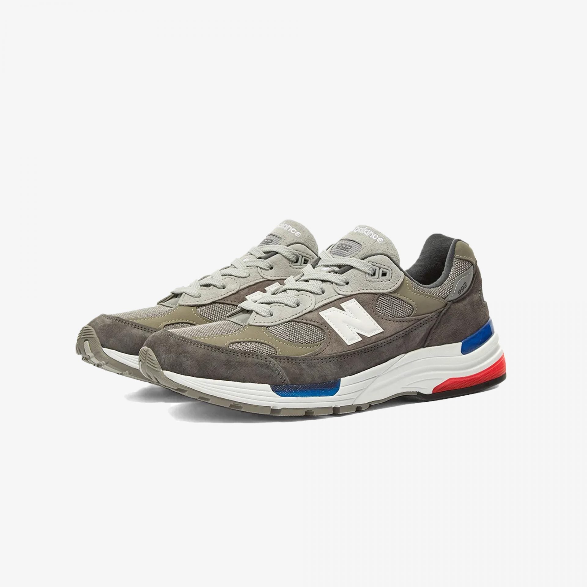 992 grey blue-red – New Balance | 992 { GREY/BLUE-RED