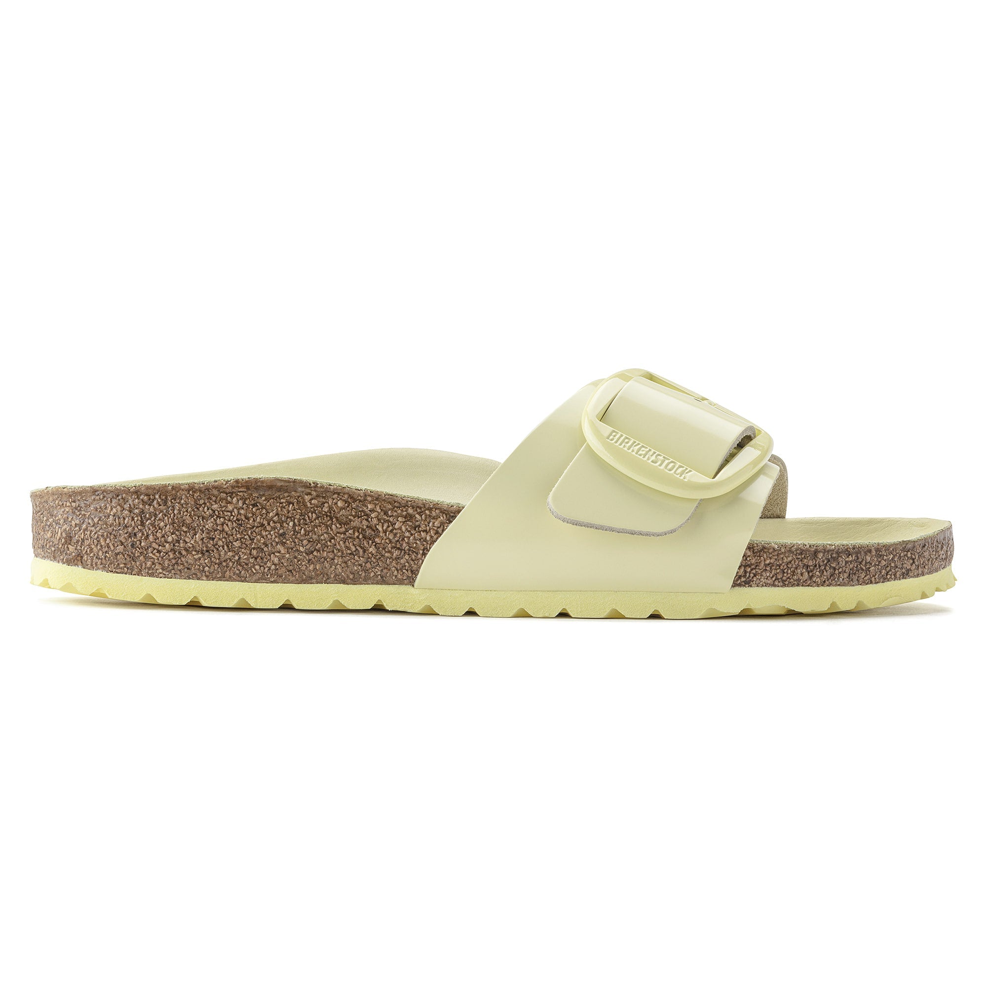 Birkenstock Madrid Big Buckle Natural Leather Patent - view 3