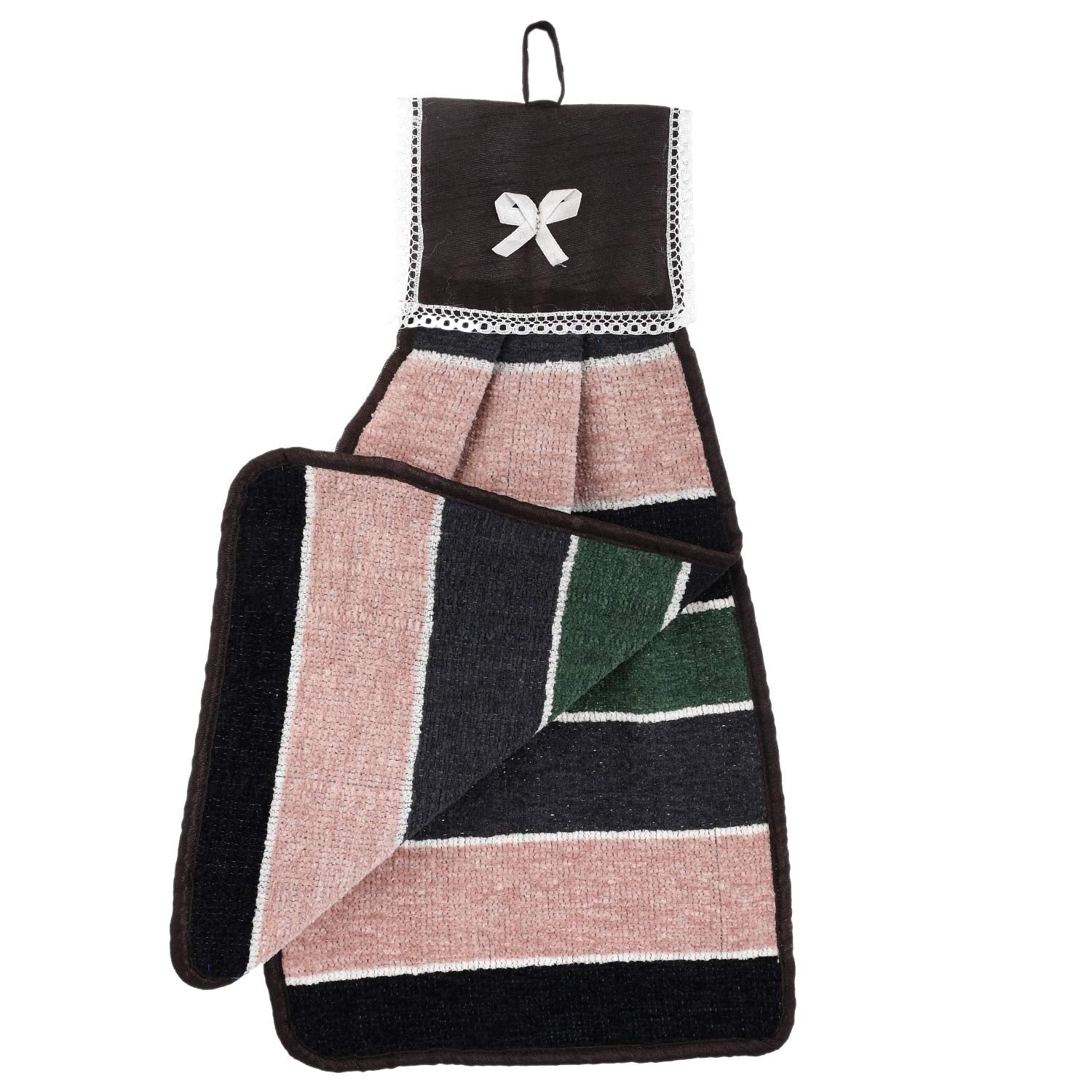 Kuber Industries Hanging Cotton 2 Pieces Cotton Washbasin Napkin/Hand Towel for Kitchen and Bathroom (Multi) - CTKTC45538 - view 7
