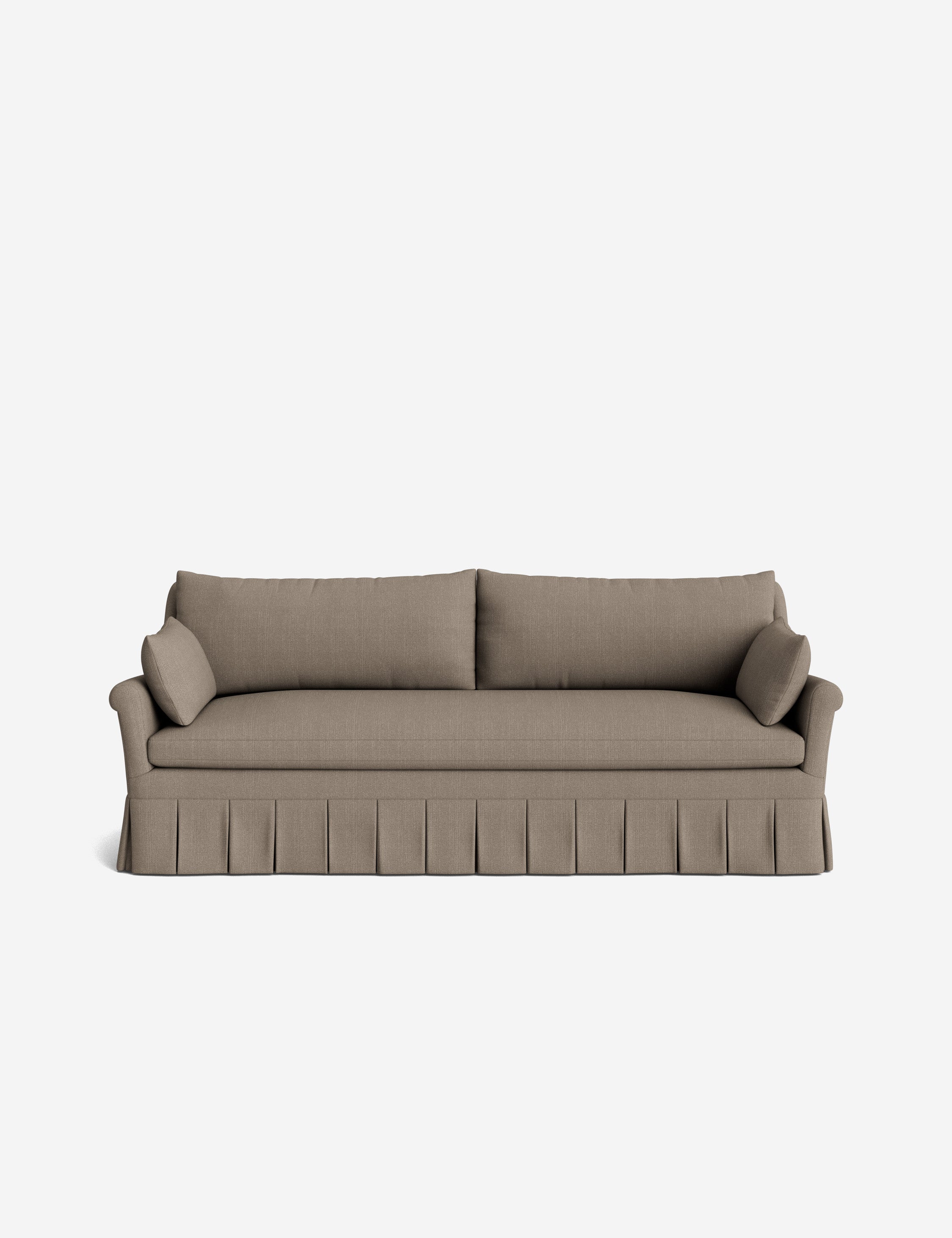 Lulu and Georgia Portola Rolled Arm Pleated Sofa - view 110