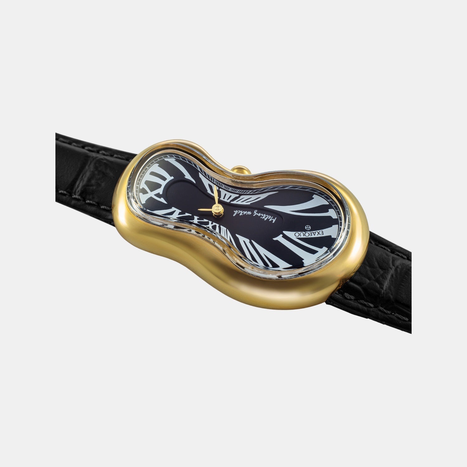 Exaequo Classic Unisex Quartz Black Dial Analog Leather Watch EX0002.0001 - view 2