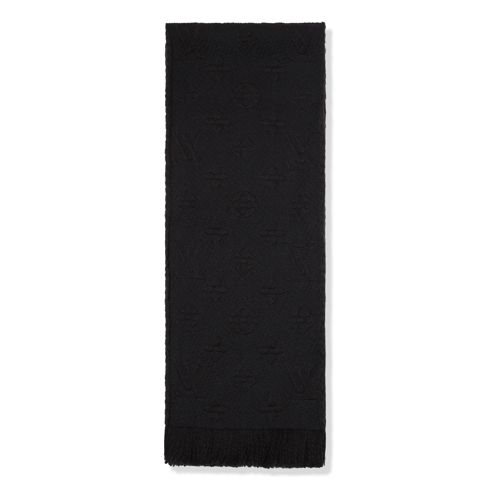 Preloved - Louis Vuitton Logomania Wool Black Scarf - view 2
