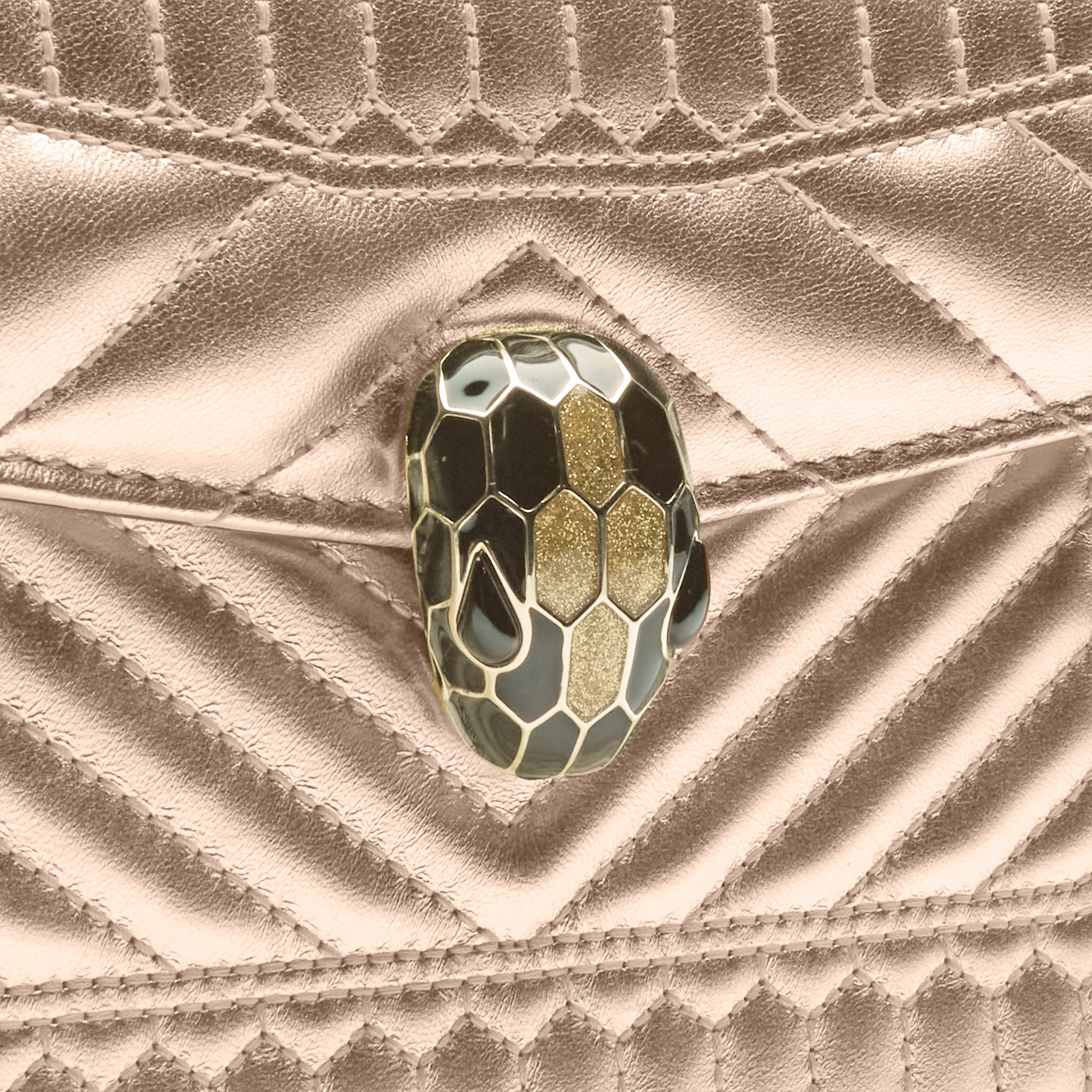 Bvlgari Serpenti Nappa Leather Bag Gold – Yellow - view 5