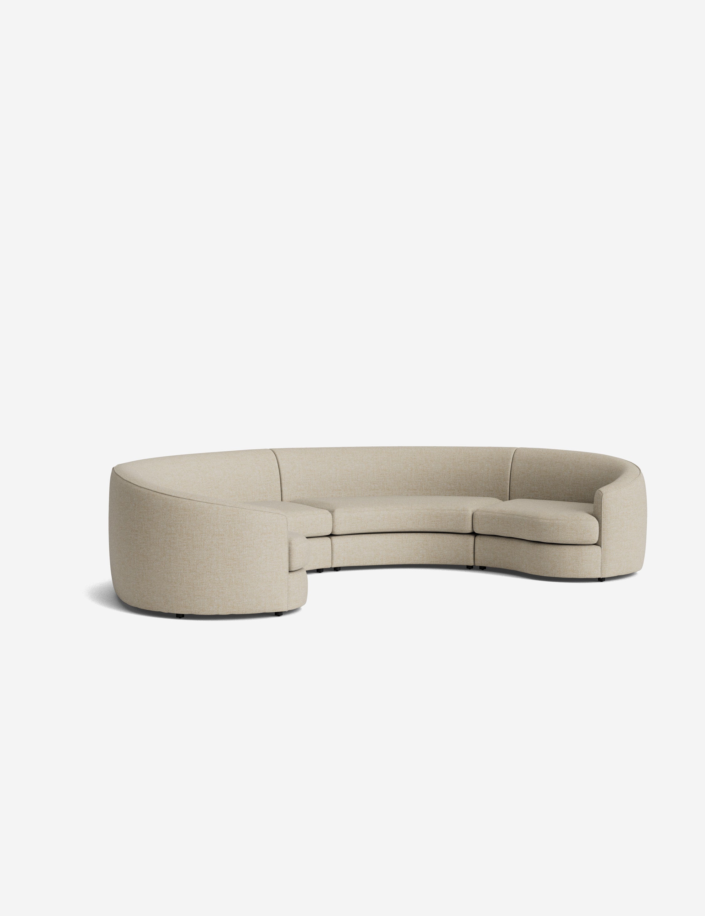 Lulu and Georgia Imada Modular Curved Sectional Sofa - view 201