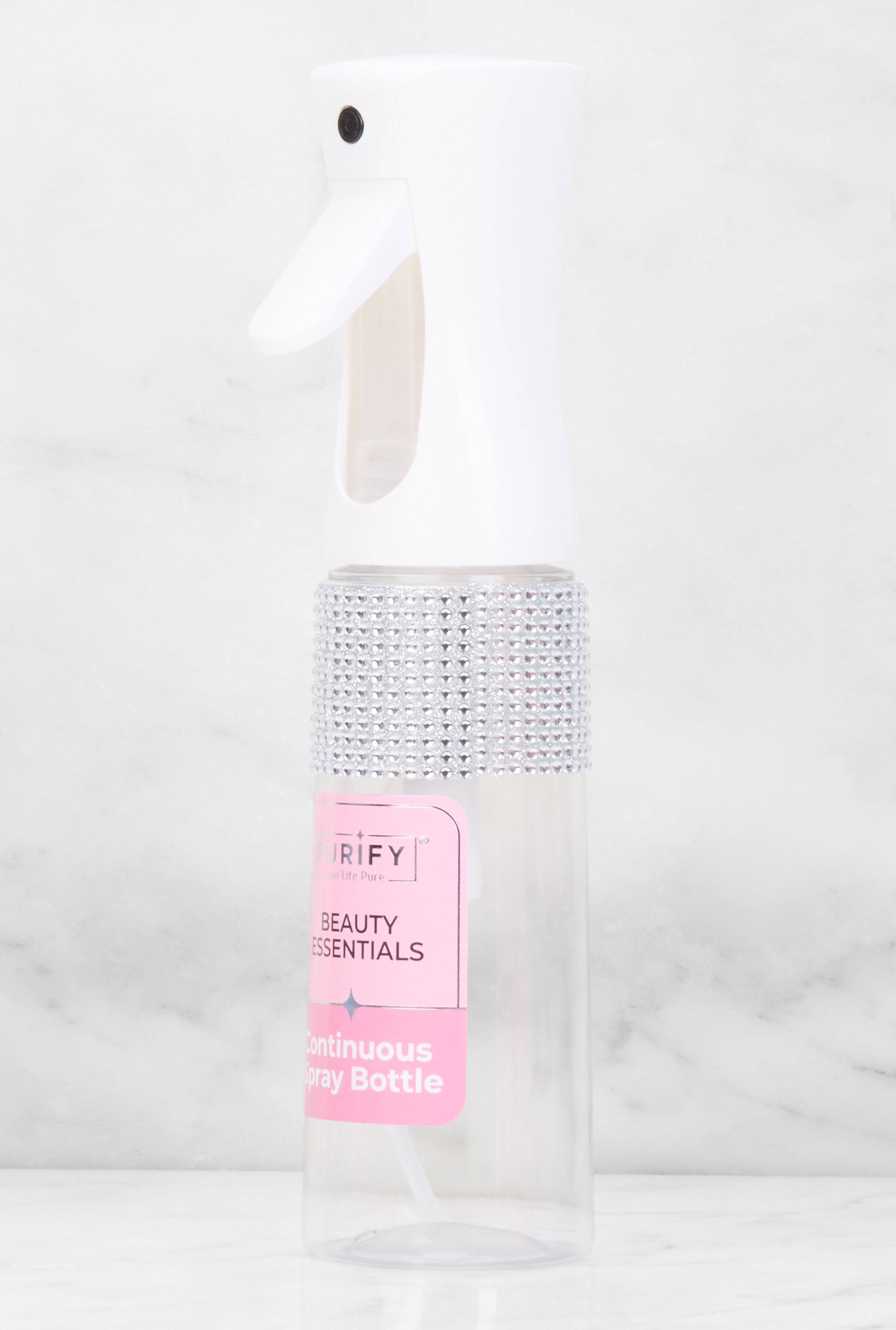 Rainbow Shops Rhinestone Detail Continuous Clear Spray Bottle - view 2