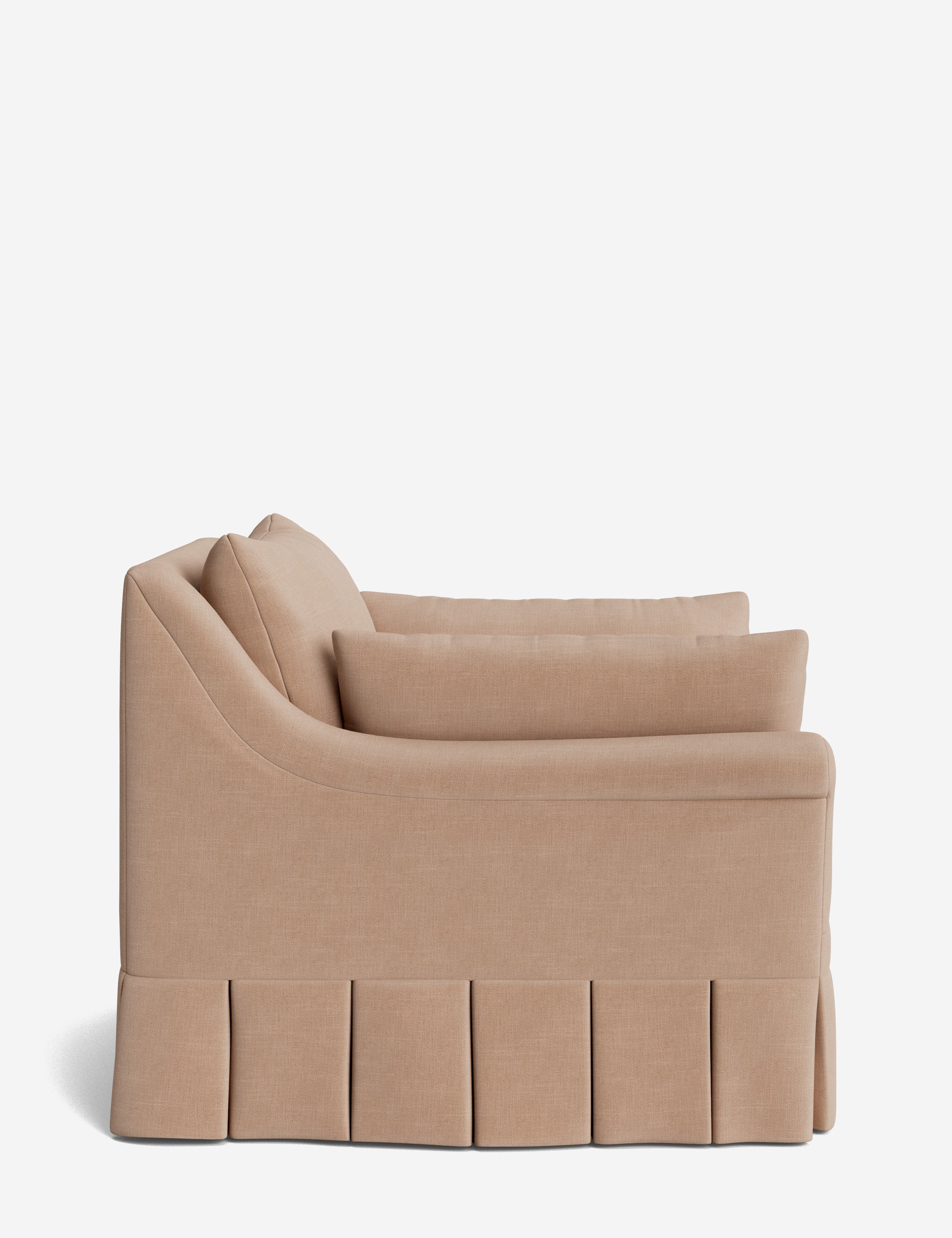 Lulu and Georgia Portola Rolled Arm Luxe Depth Pleated Chair - view 111