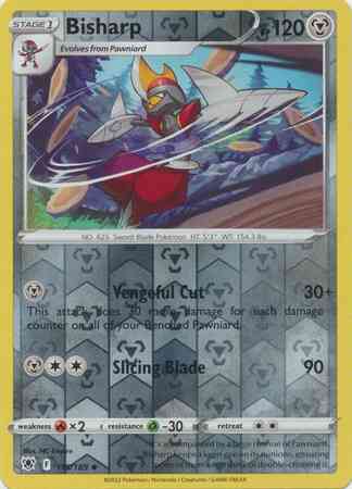 Uncommon swsh10-116 reverse – Pokémon Bisharp - 116/189 - Uncommon [swsh10-116] [Reverse Holo]