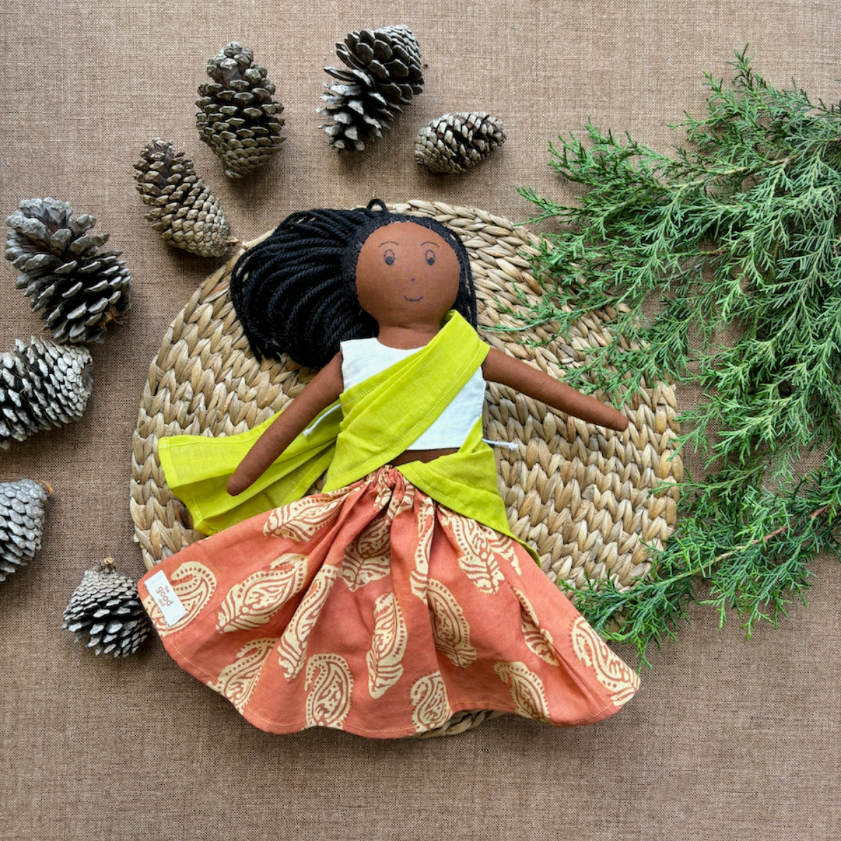 THE GOOD DOLLS The Good Gift Single Doll Jyotsna Cotton Fabric Toy - view 2