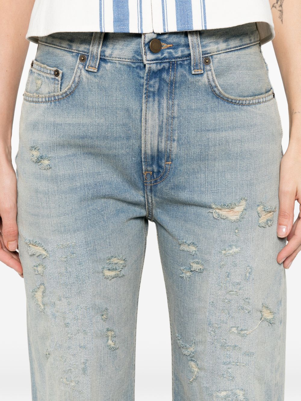 Haikure Winny wide-leg denim jeans - view 4