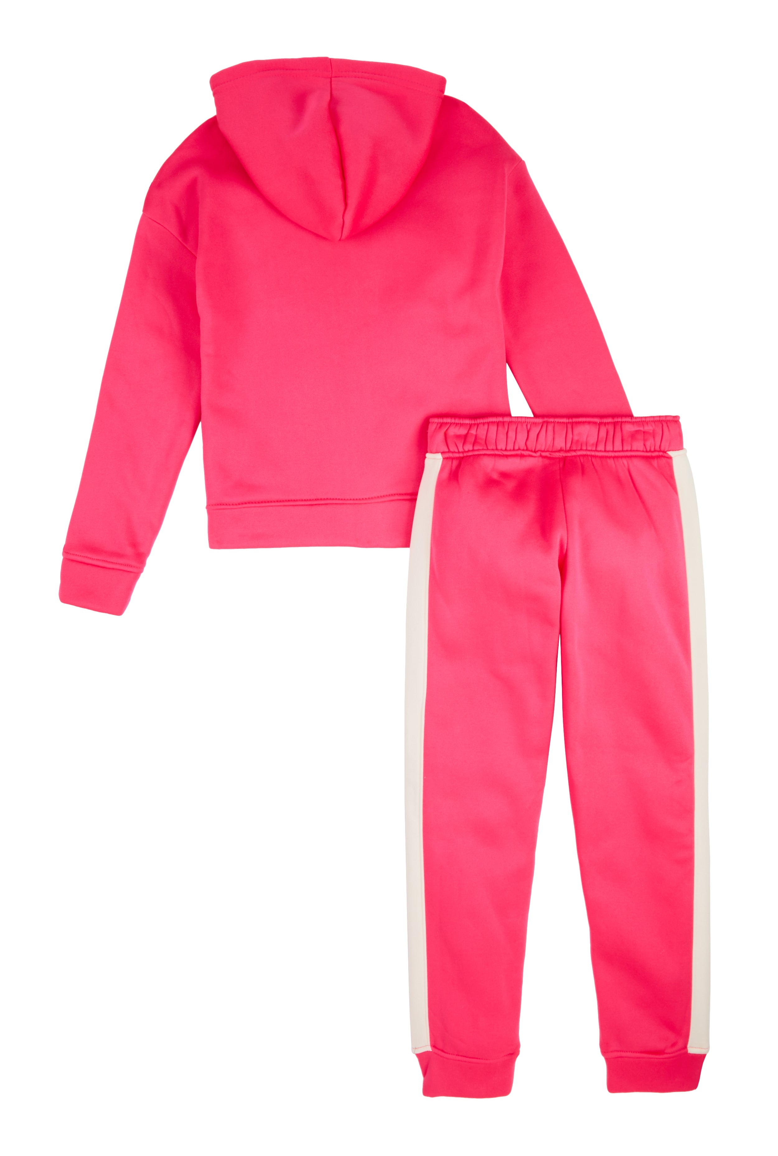 Rainbow Shops Girls Bebe Sequin Logo Zip Front Hoodie and Joggers - view 2
