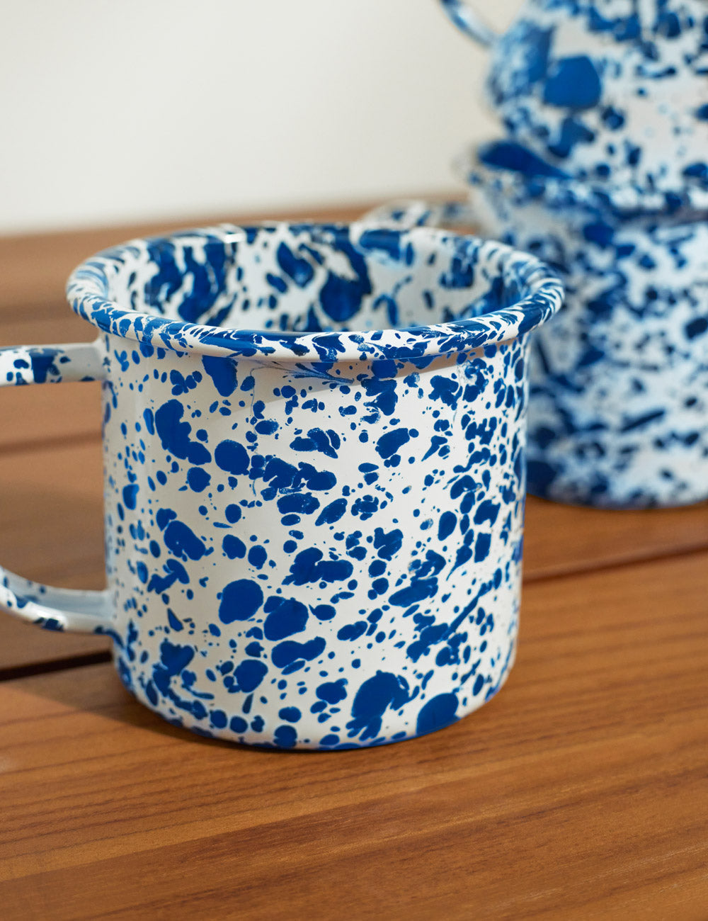 Lulu and Georgia Enamelware Mug (Set of 4) by Crow Canyon - view 3