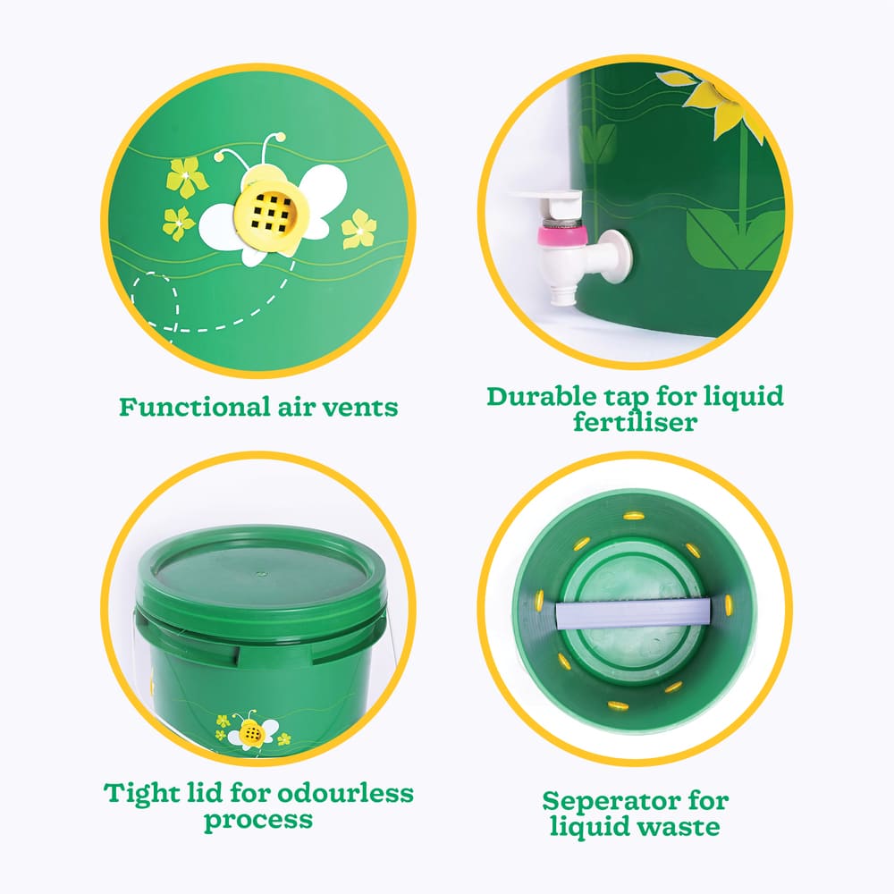 Ugaoo Home Compost Bin Kit - 20 Liter - view 9