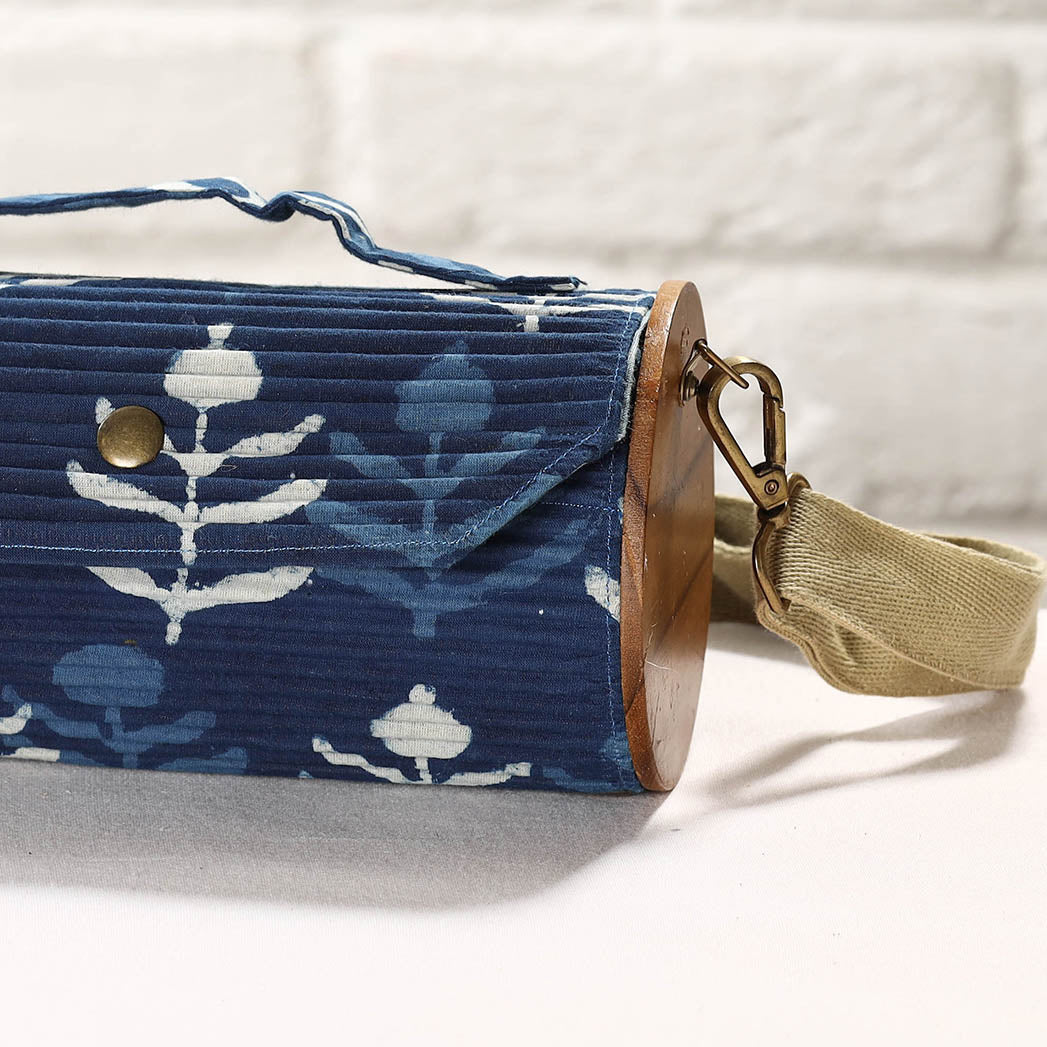 LUKKA CHUPPI Blue - DIY Round Sling Bag / Clutch With Changeable Sleeve - view 5