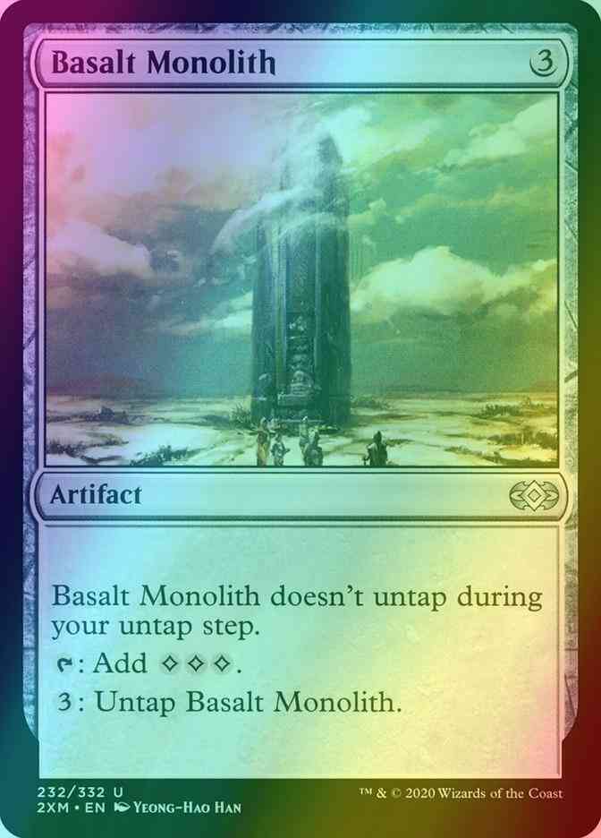 Basalt monolith 232 – Magic Basalt Monolith [232] [Double Masters] [Foil]