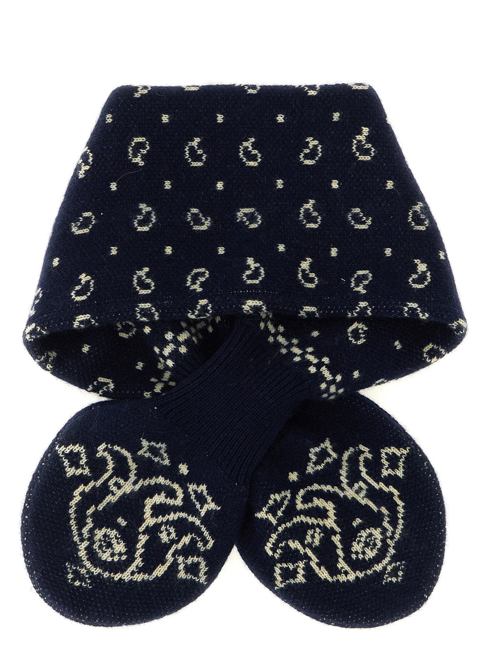 Guest In Residence Bandana Bowtie Scarf – 70% wool 30% cachemire - view 2