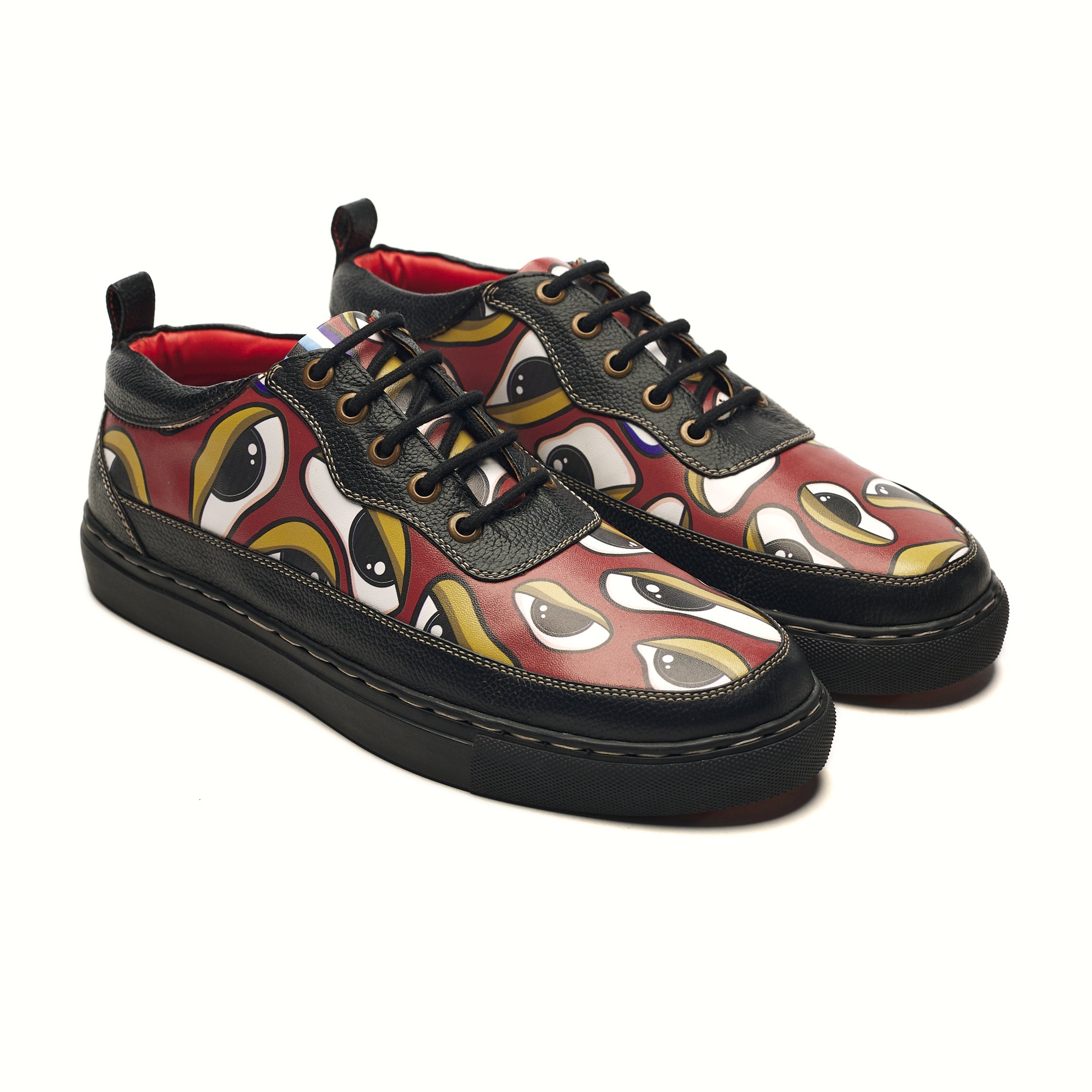 Nazar sneaker – Banjaaran India ‘Nazar’ Sneaker Men – Crimson
