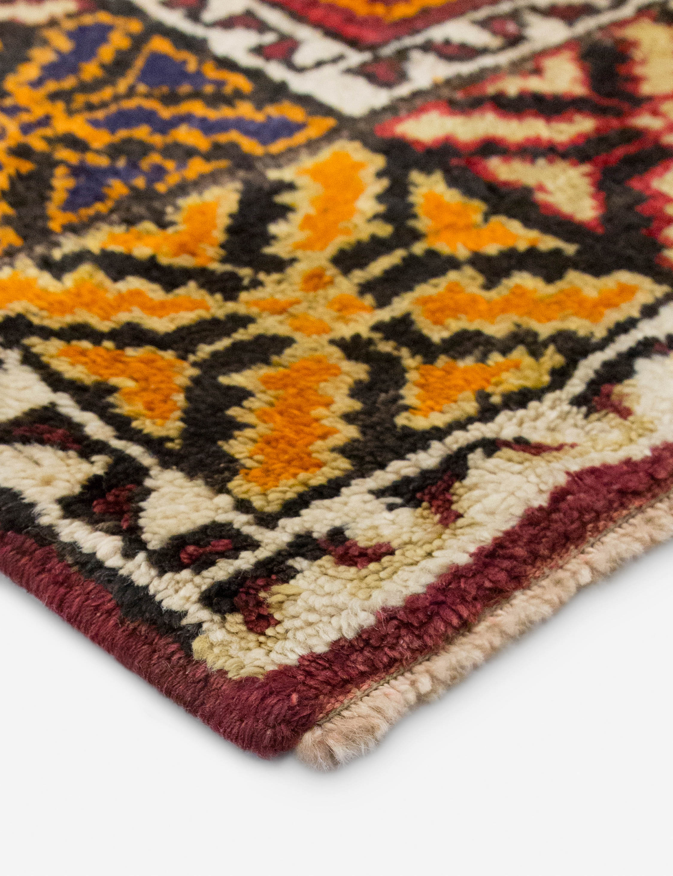 Lulu and Georgia Vintage Turkish Hand-Knotted Wool Runner Rug No. 296, 5'6" x 13'1" - view 2