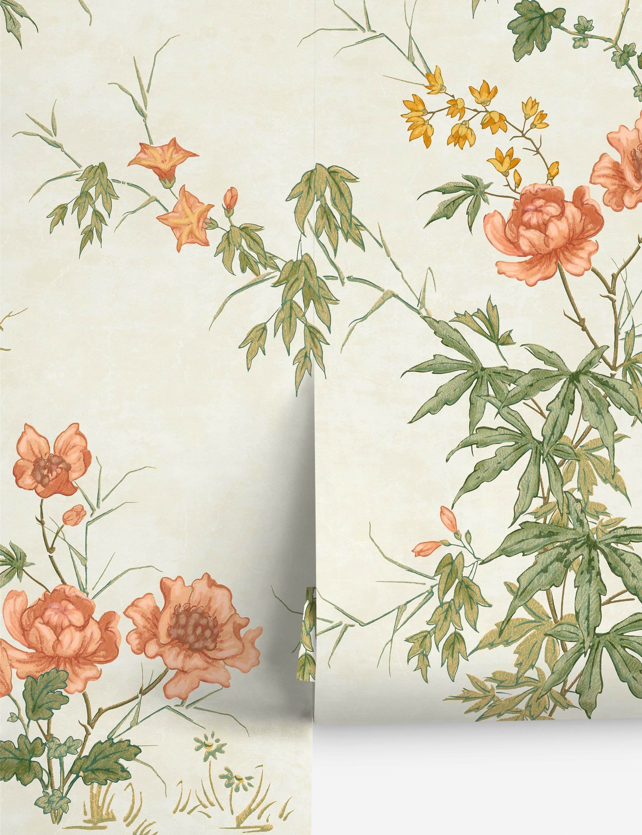 Lulu and Georgia Fleurine Wallpaper Mural – Ivory