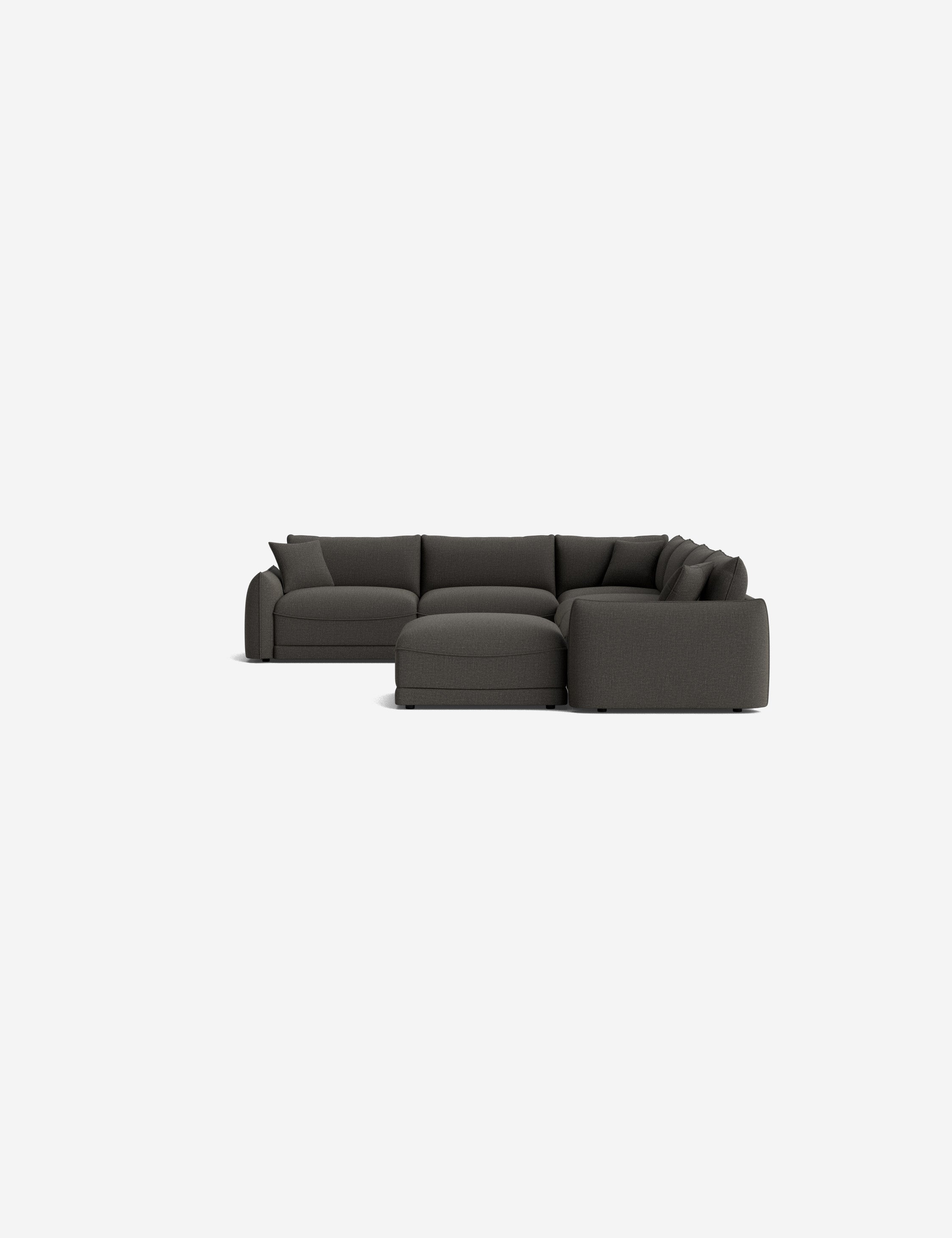 Lulu and Georgia Balmer Modular Corner Sectional Sofa With Ottoman - view 86