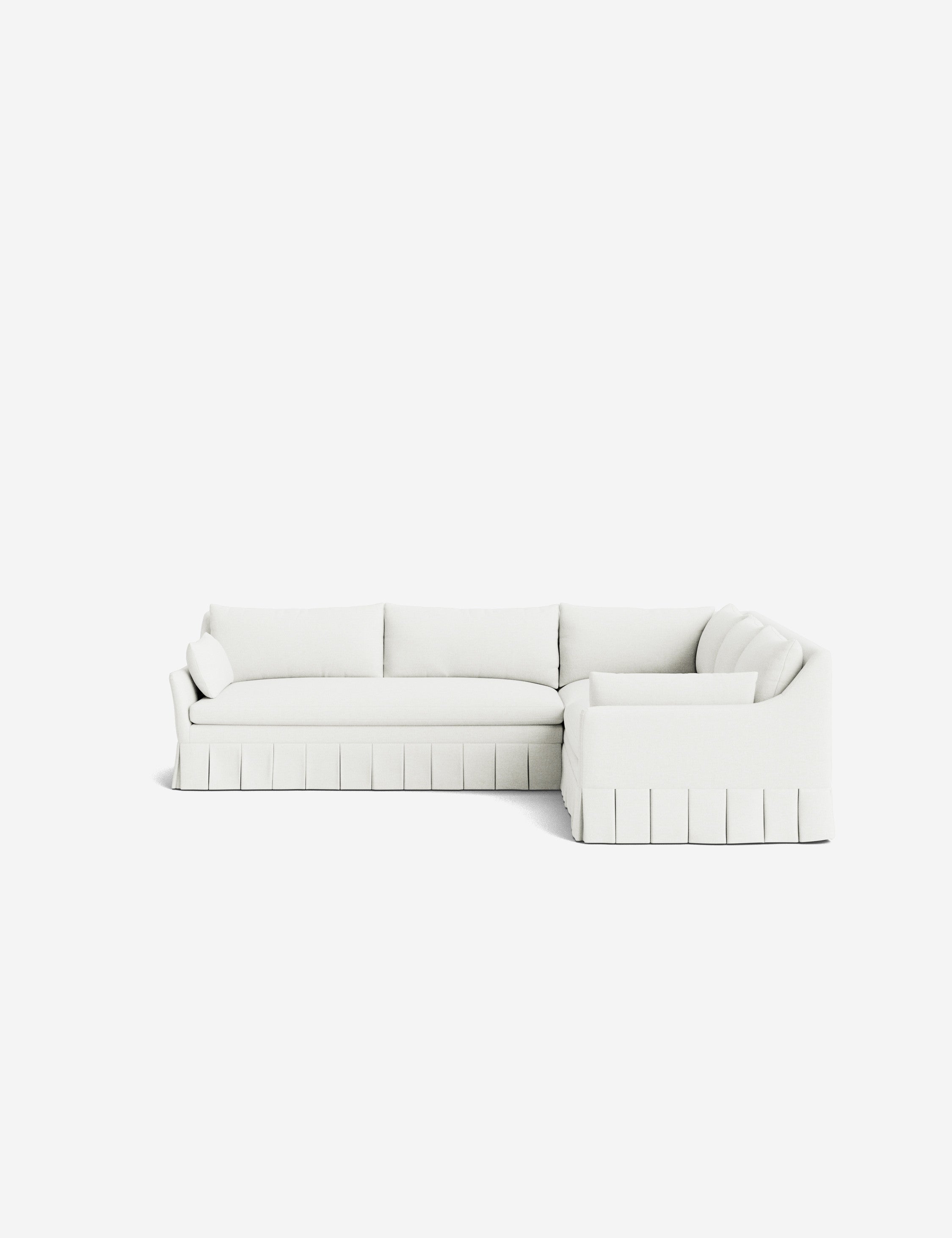 Lulu and Georgia Portola Luxe Depth Pleated Corner Sectional Sofa - view 197