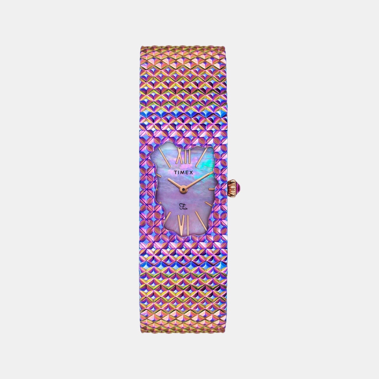Timex Fria Women Quartz Mother Of Pearl Dial Analog Stainless Steel Watch TWEL77704