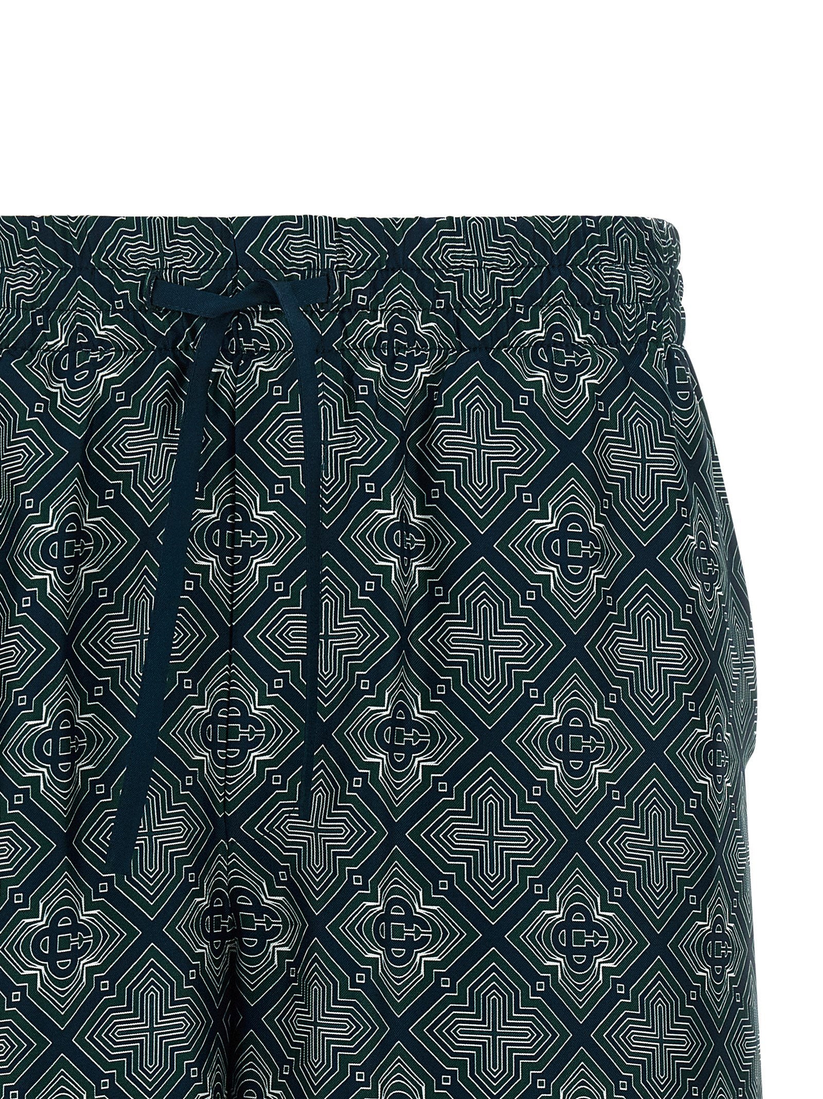 Casablanca Radiating Monogram Shorts – 100% silk - view 3