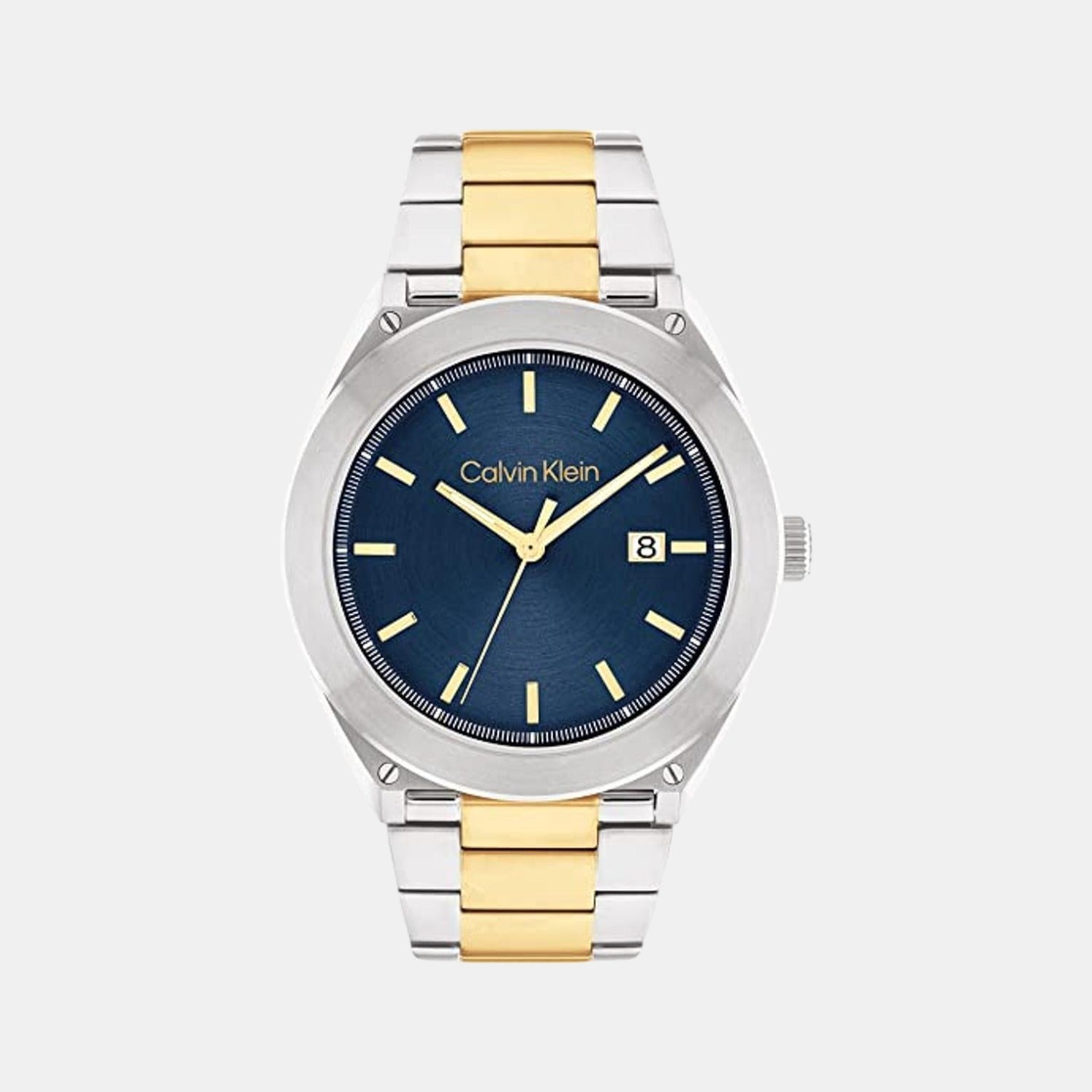 Calvin Klein Casual Essentials Men Quartz Blue Dial Analog Stainless Steel Watch 25200198