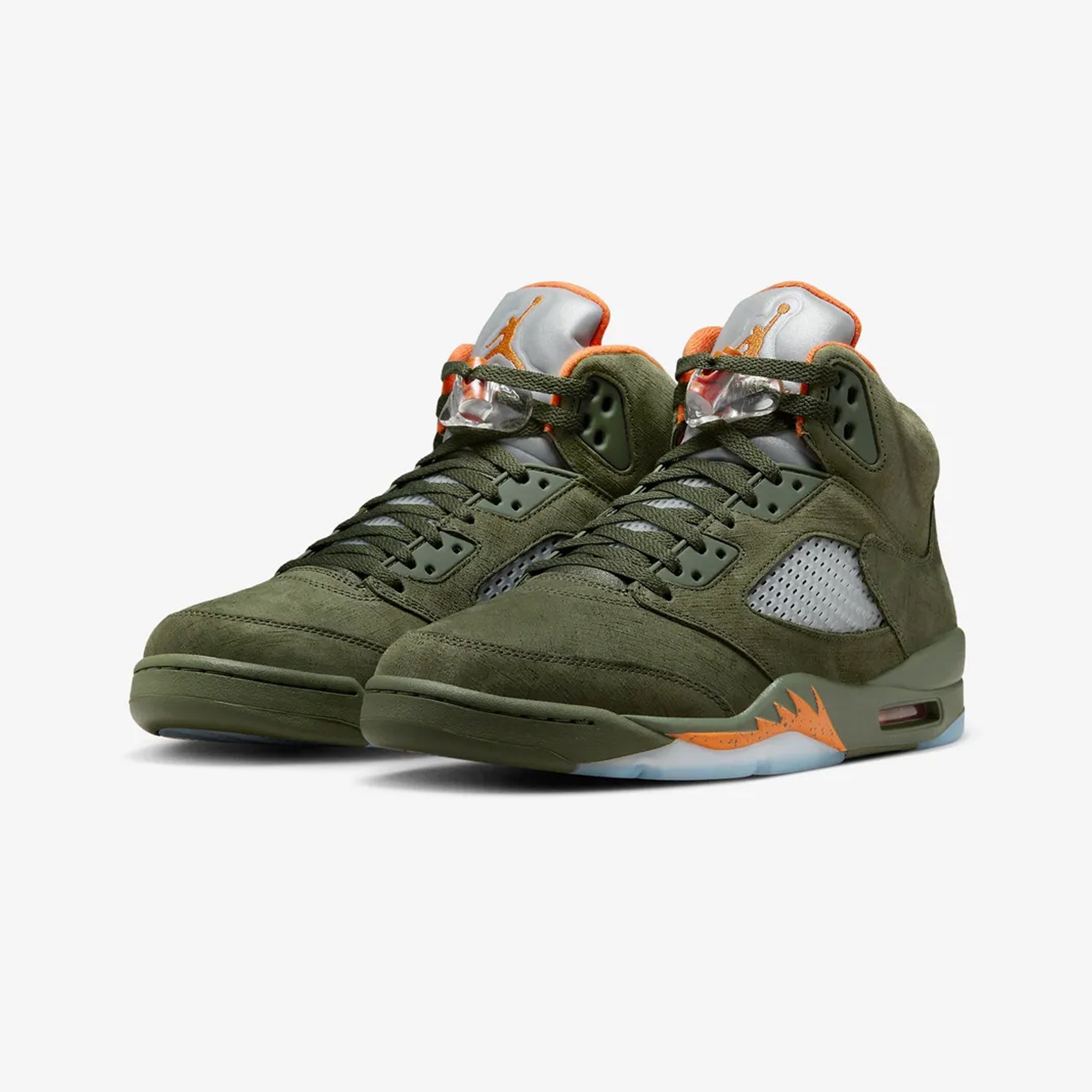 Jordan | AIR JORDAN 5 RETRO { ARMY OLIVE/SOLAR ORANGE - view 2