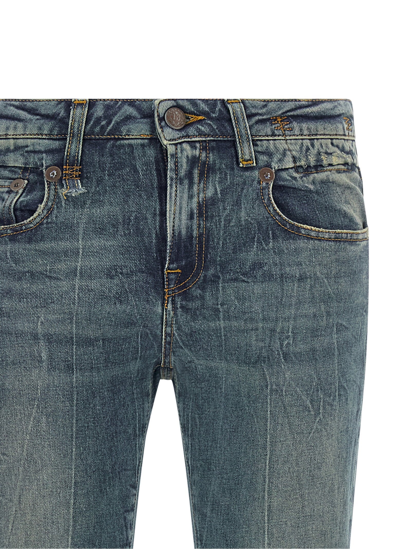 R13 Overflow Boy Flare Jeans – 98% cotton, 2% elastane - view 3