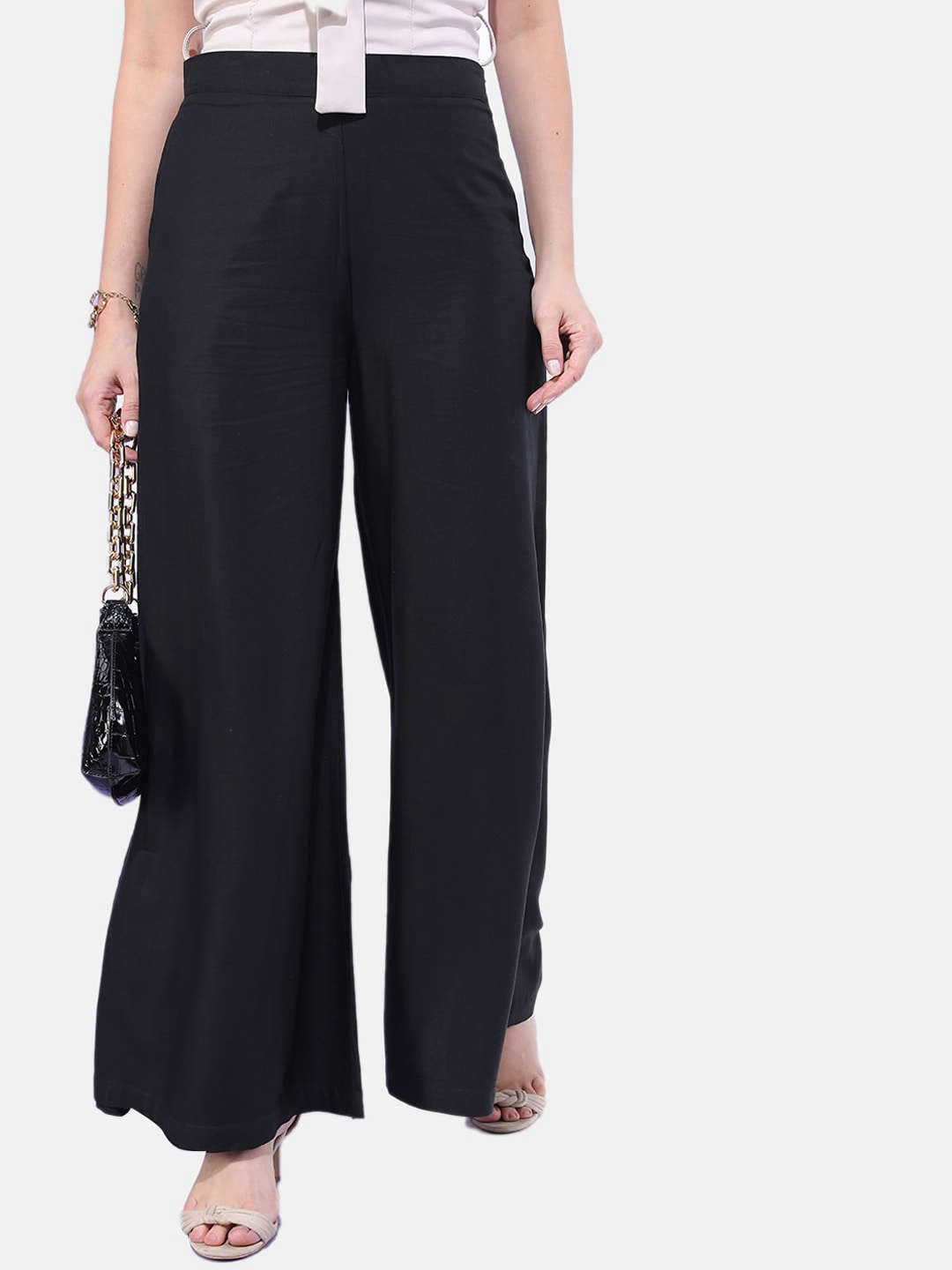 Freehand By The Indian Garage Co Women Solid Wide Leg Pant