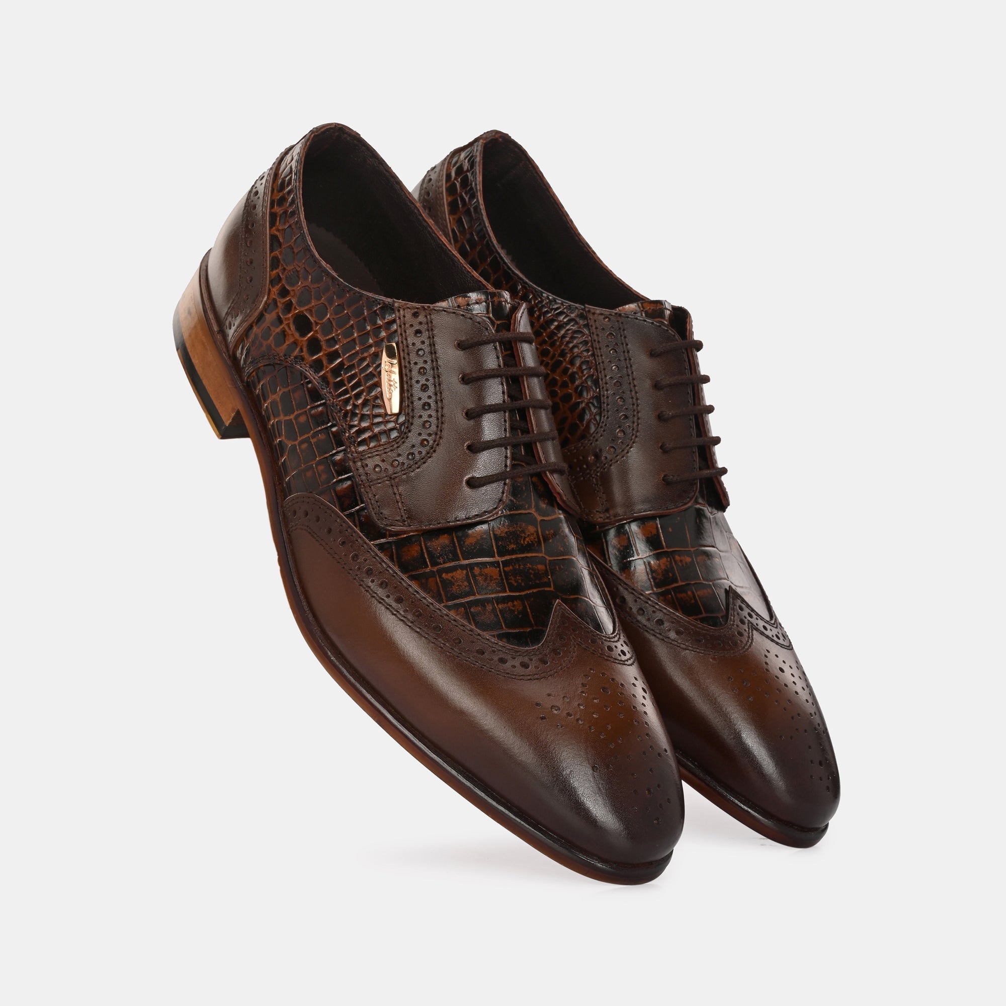 Colour-Blocked Lace-Up Brogues by Lafattio - view 6