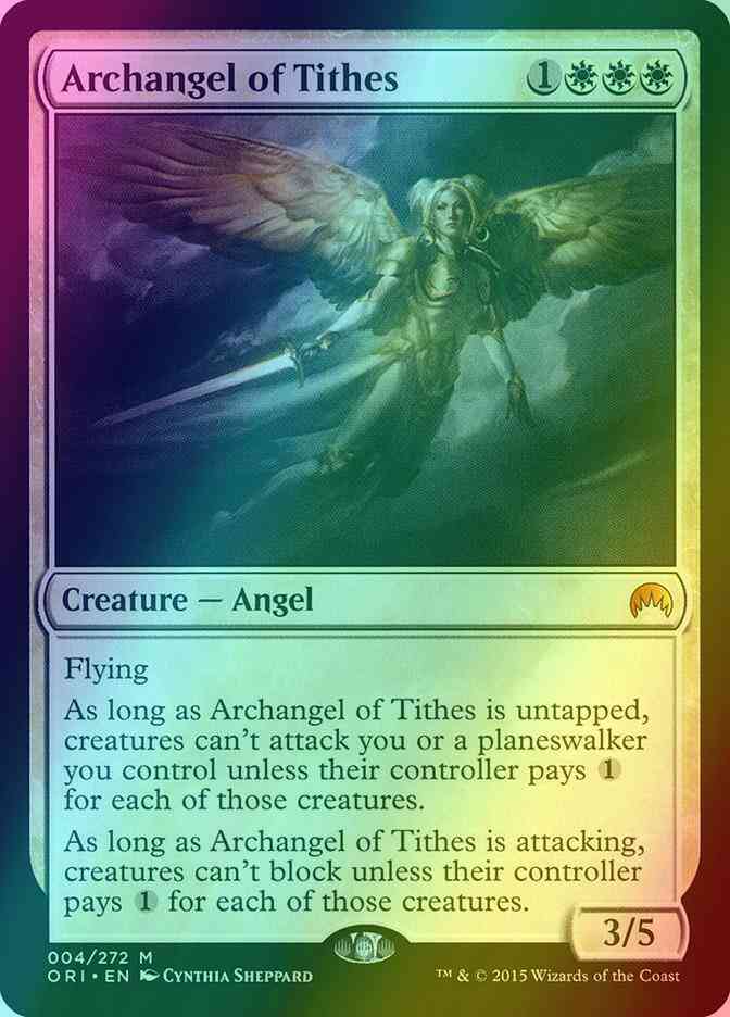 Tithes 4 magic – Archangel of Tithes [4] [Magic Origins] [Foil]