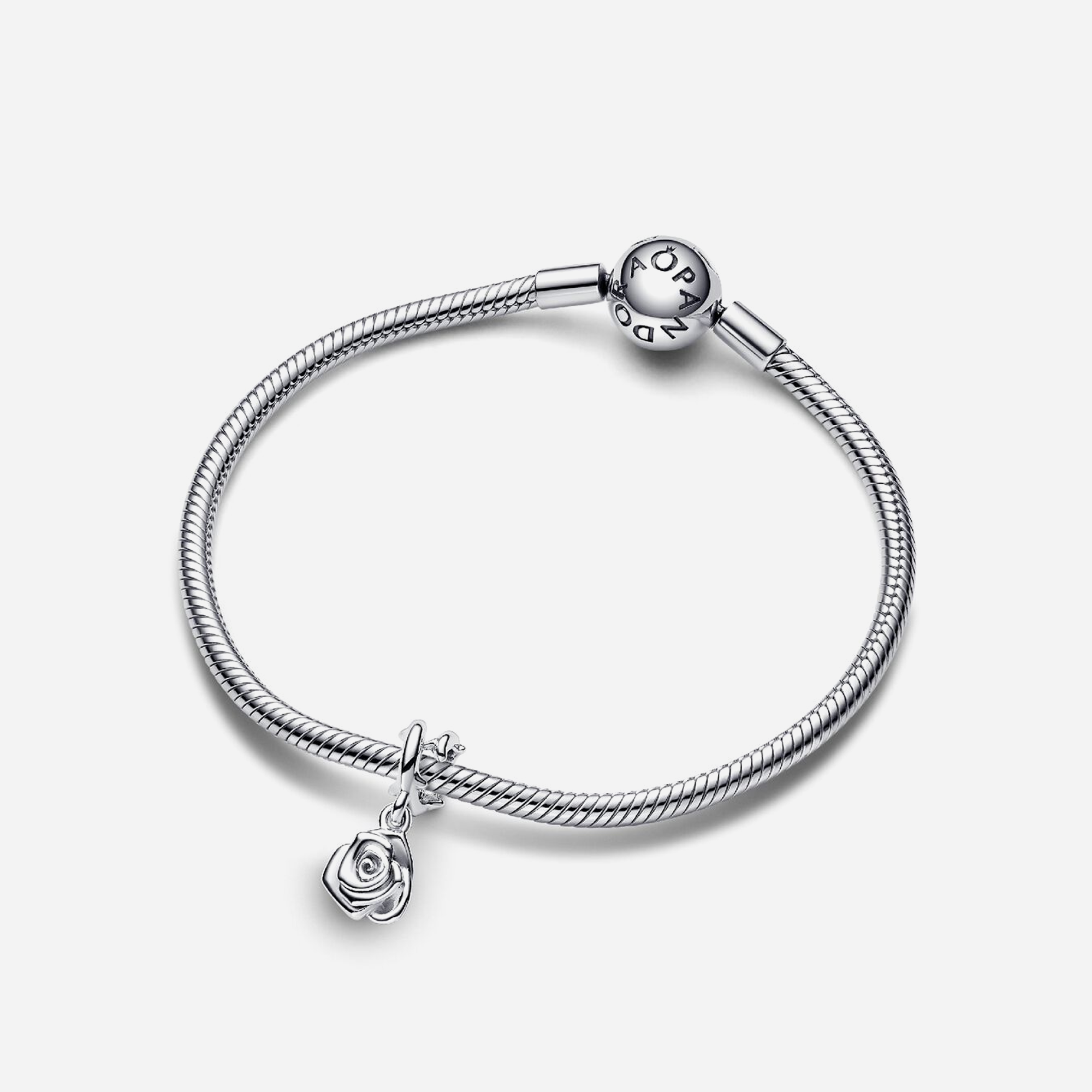 Pandora Rose in Bloom Dangle Charm Sterling Silver - view 2
