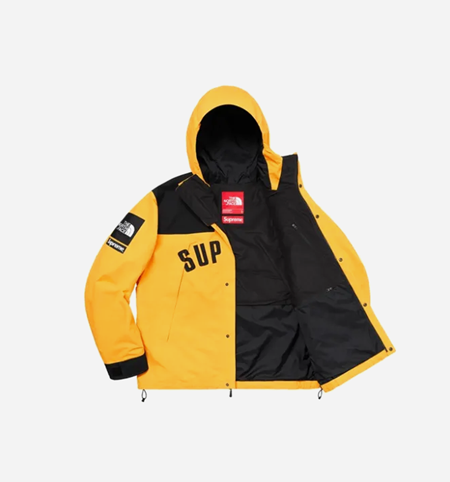 Supreme x The North Face Arc Logo Mountain Parka 'Yellow' - view 2