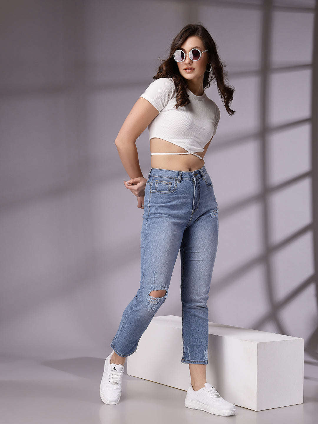 Freehand By The Indian Garage Co Women Straight Fit Jeans - view 3