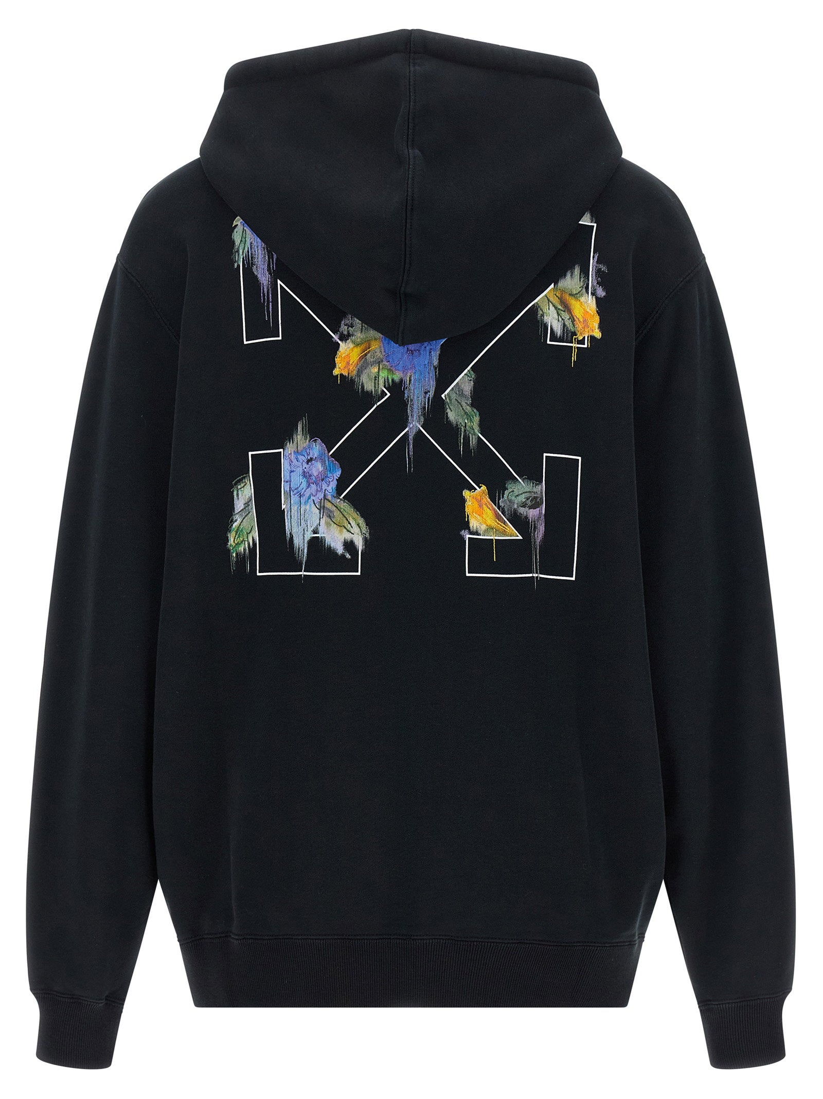 Off White Arrow Out Flower Hoodie – 100% cotton - view 2