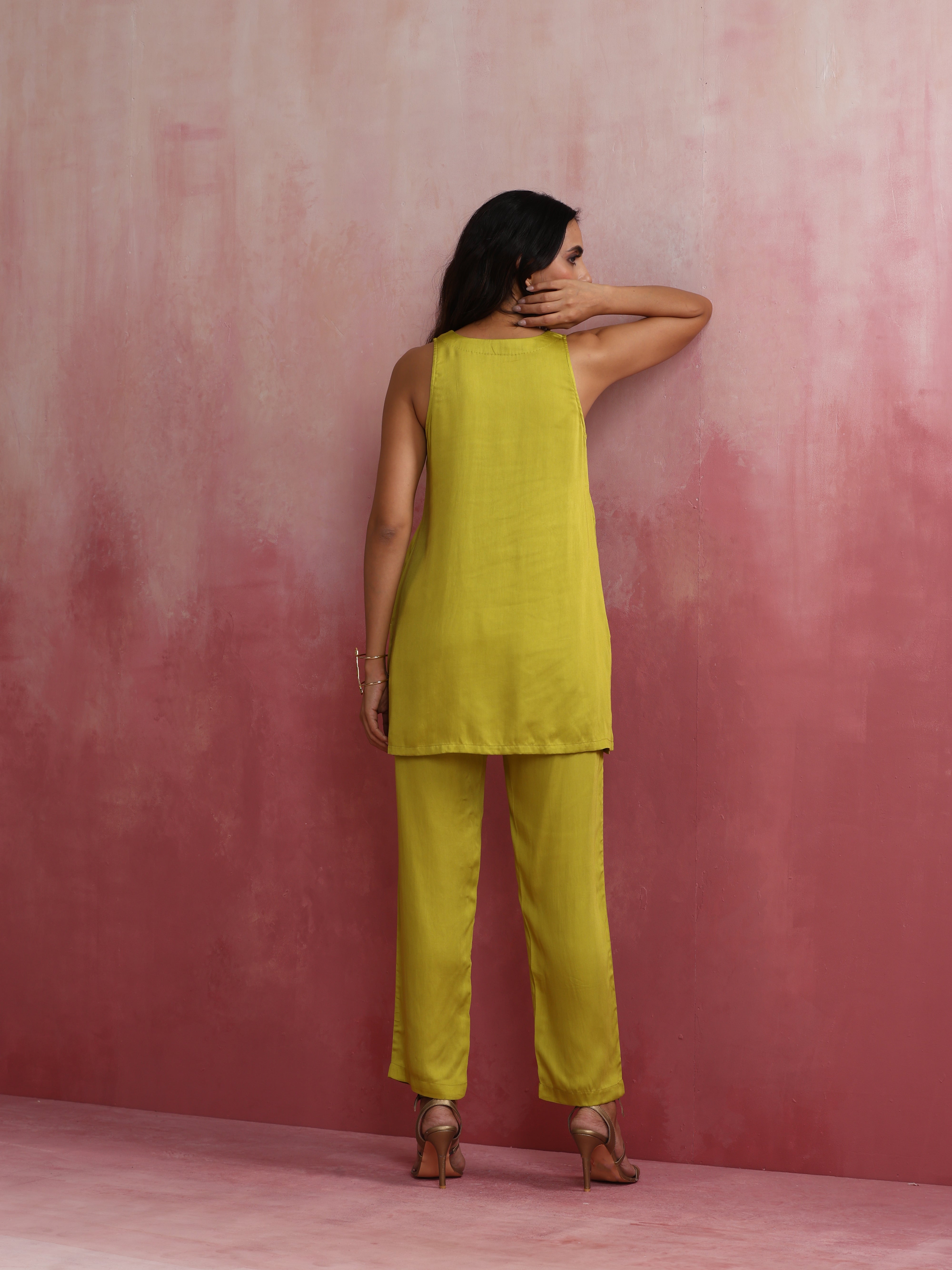 trueBrowns Lime Green Short Co-ord set - view 6