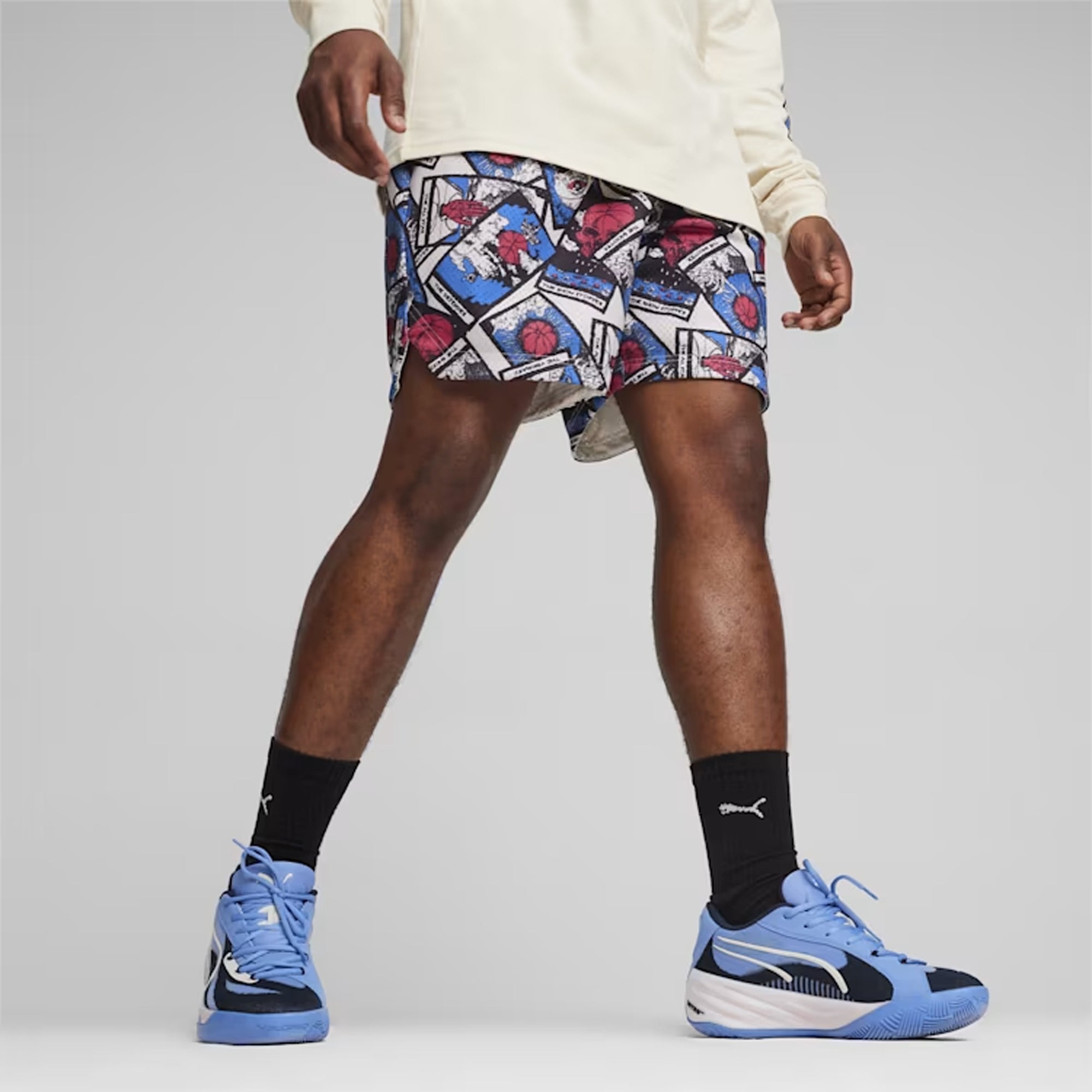 Puma | IN YOUR CARDS BASKETBALL SHORTS { ALPINE SNOW-AOP