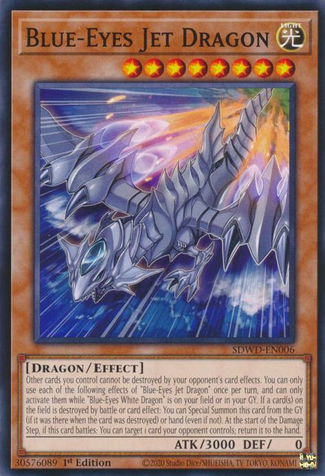 Yu-Gi-Oh! Blue-Eyes Jet Dragon - SDWD-EN006 - Common - 1st Edition