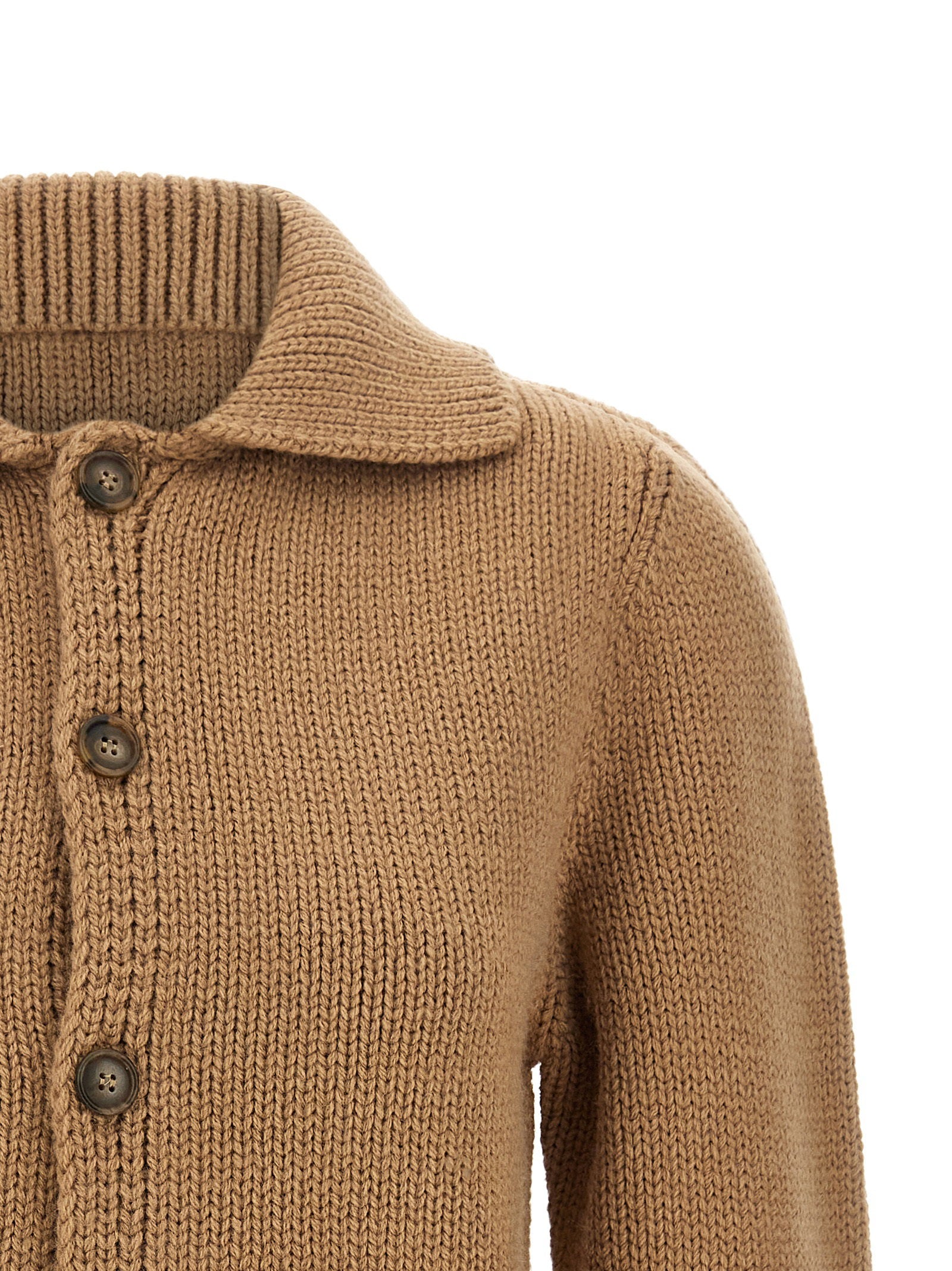 Mm6 Maison Margiela White Stitch Line Cardigan - view 3