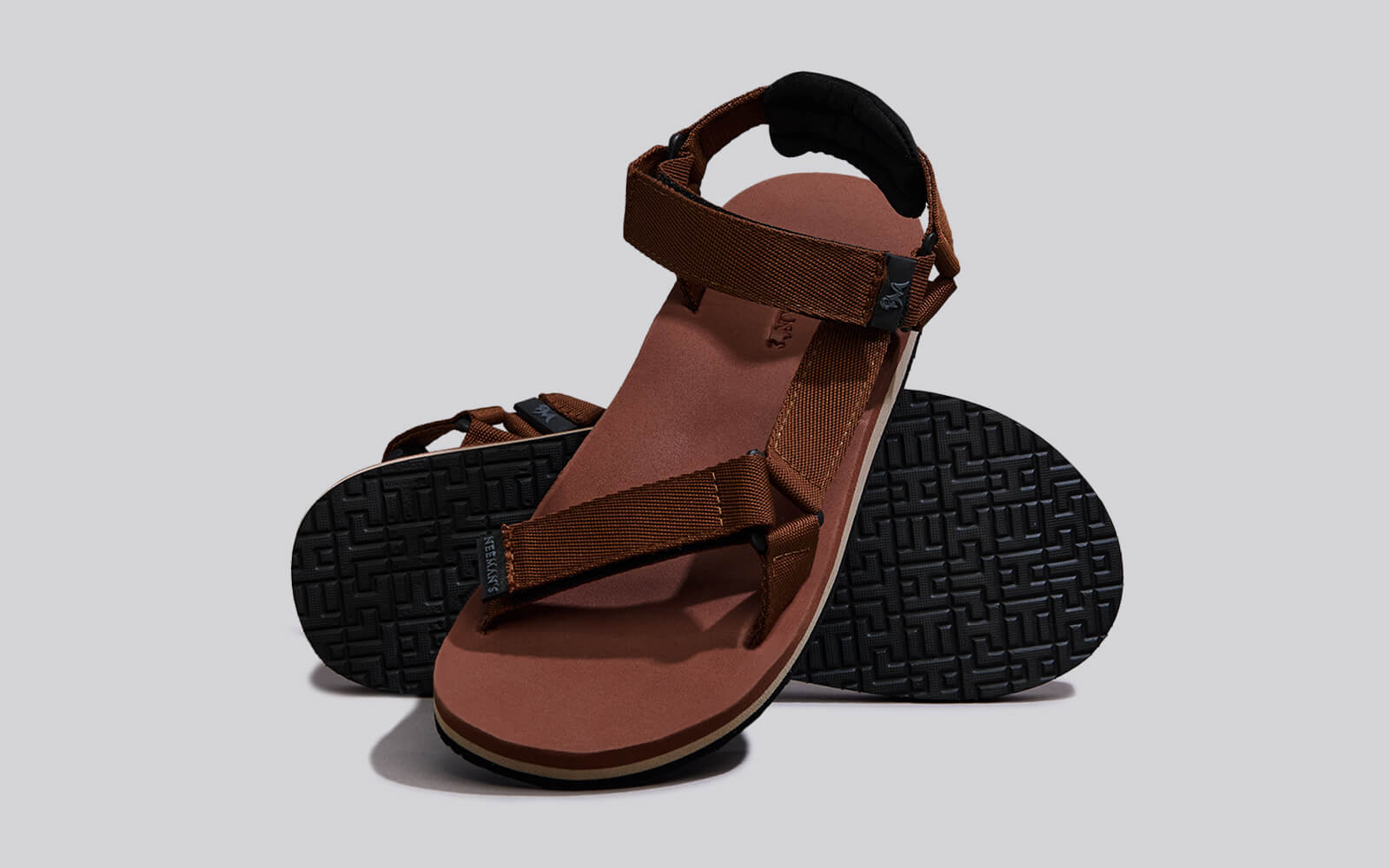 Neeman's Airy Strap Sandals : Brown-Black - view 5