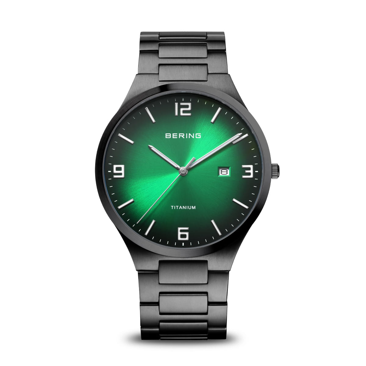 Bering Titanium Green Dial Men 40mm - view 4