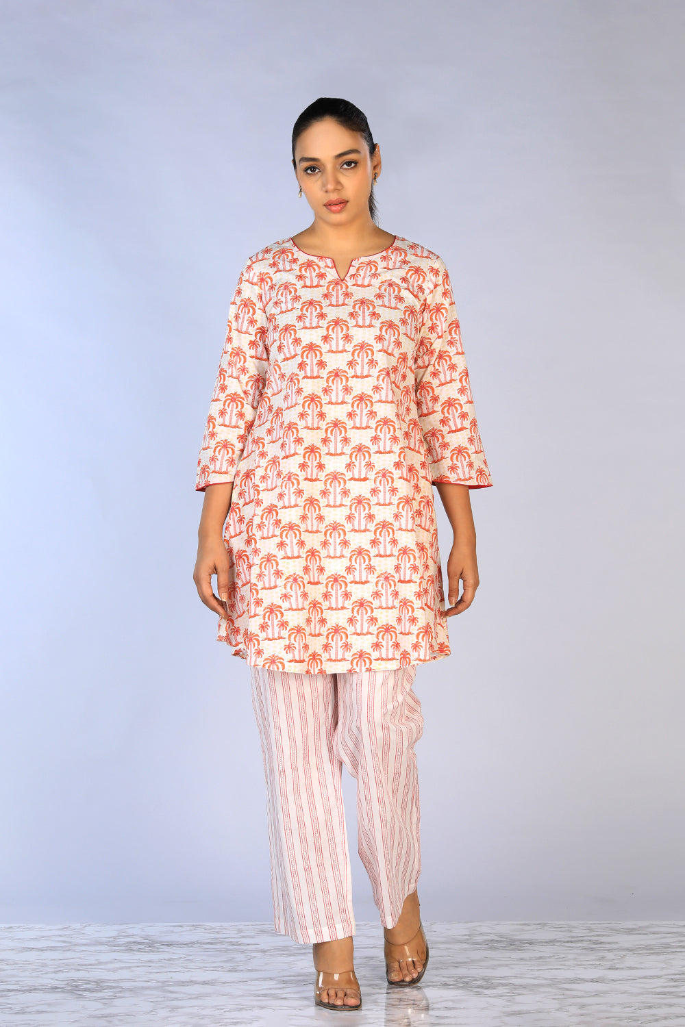 Kalanjali Ethnics Hand block printed cotton cord set