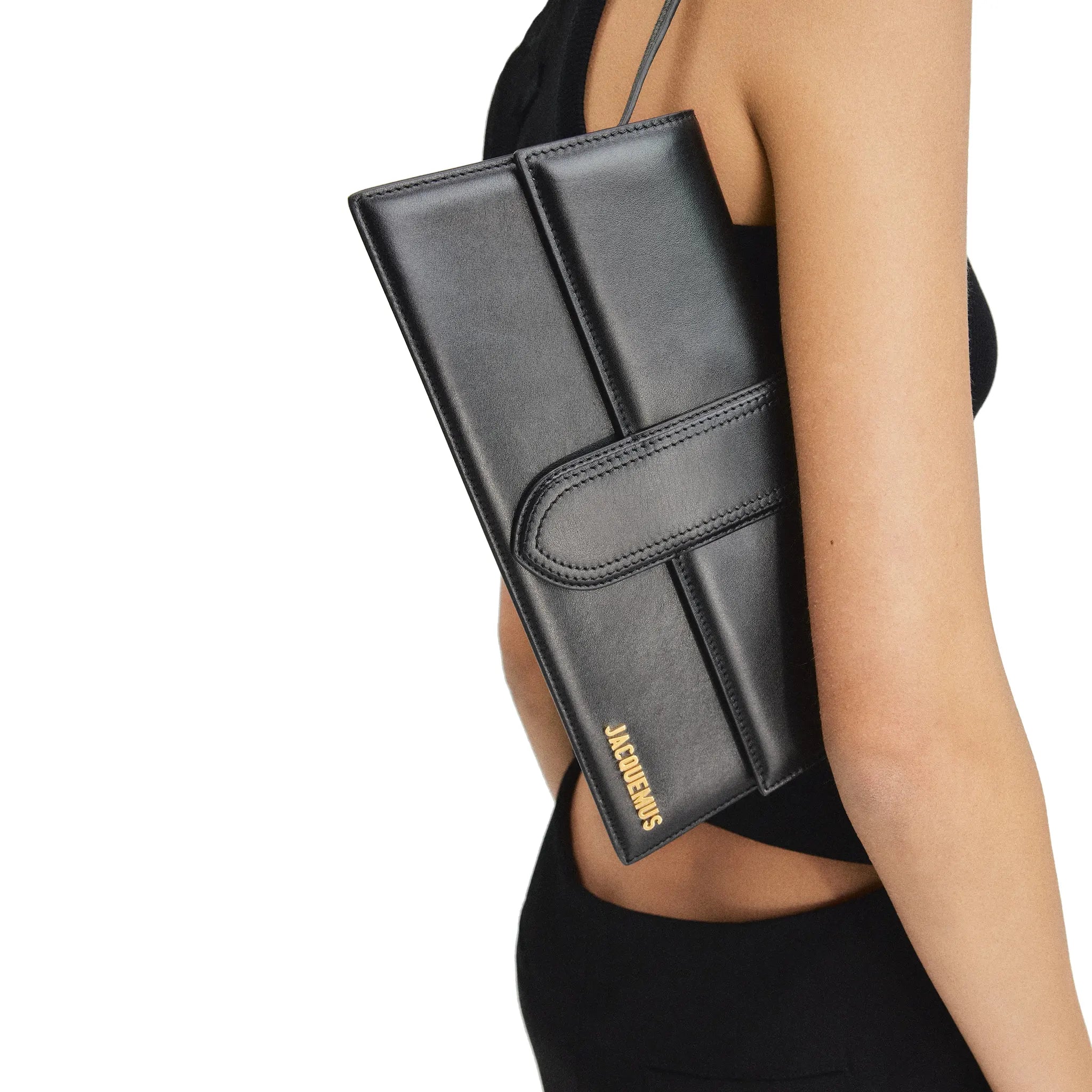 Jacquemus Le Bambino Long Flap Black Shoulder Bag - view 2
