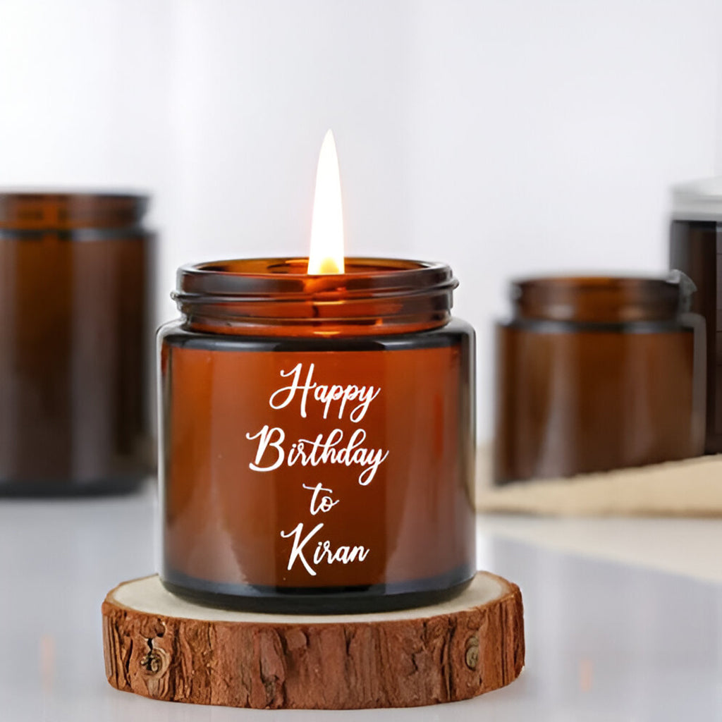 Bigsmall Personalized Happy Birthday Candle