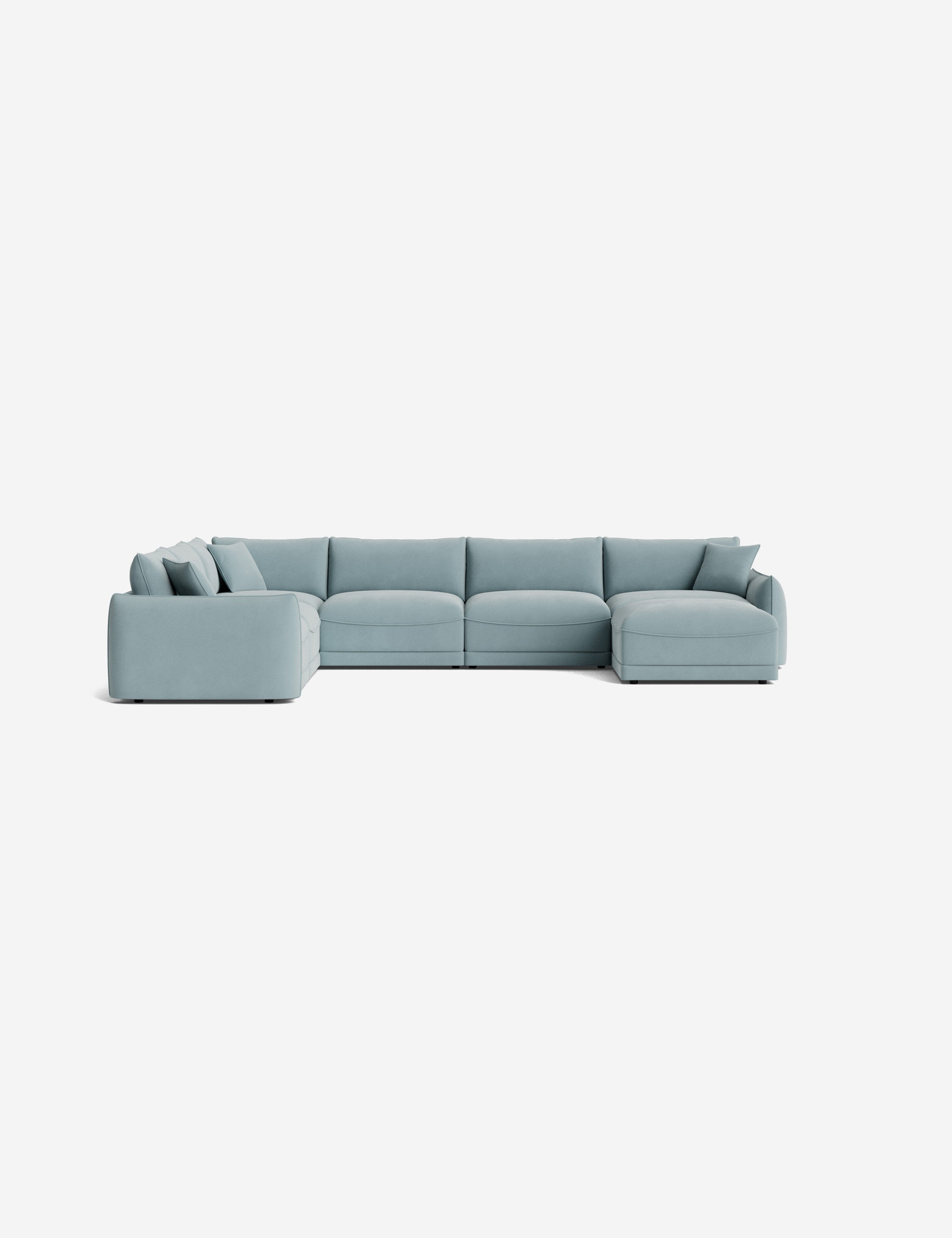 Lulu and Georgia Balmer Modular Corner Sectional Sofa With Ottoman - view 40